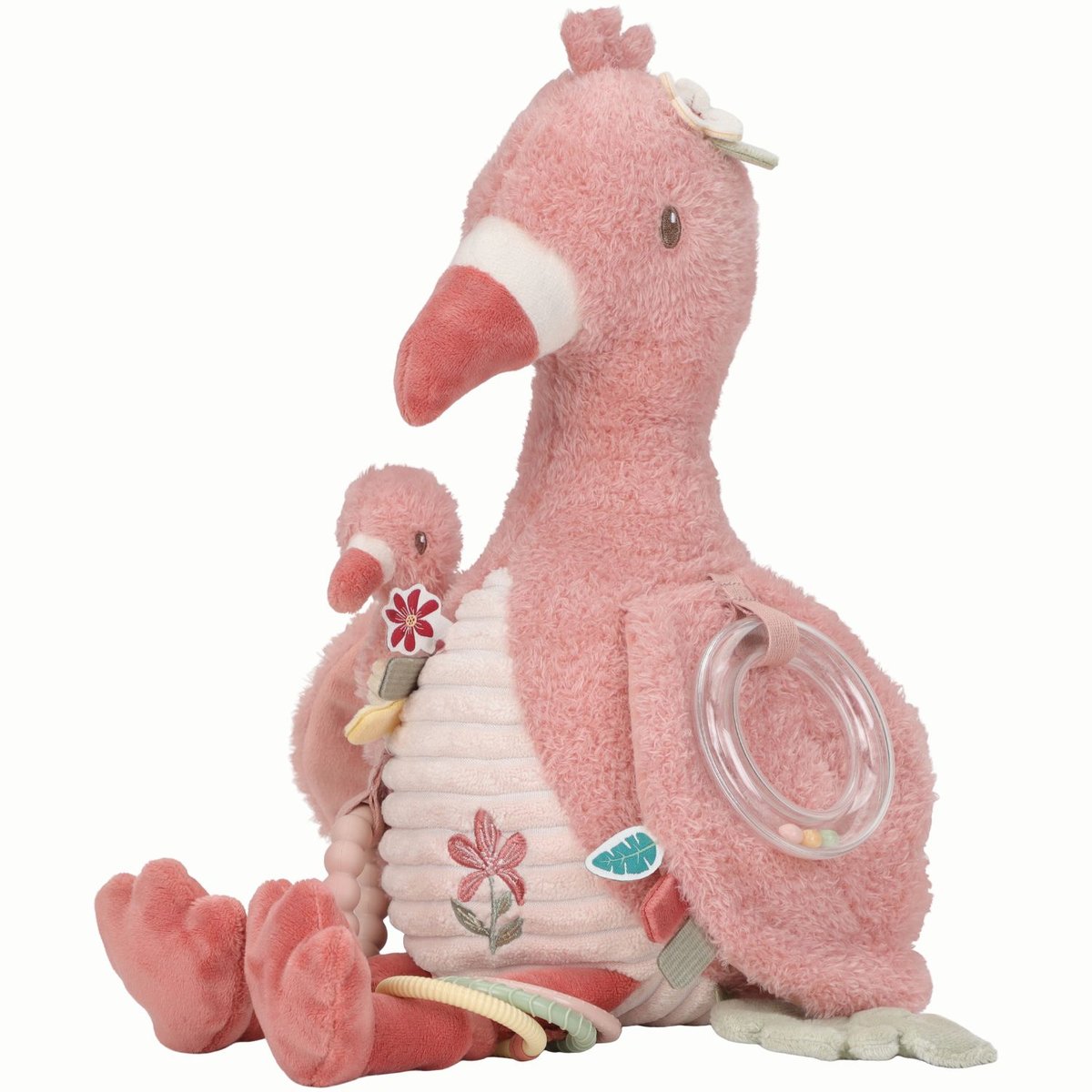 Peluche d'activités rose, blanc cassé, LITTLE DUTCH