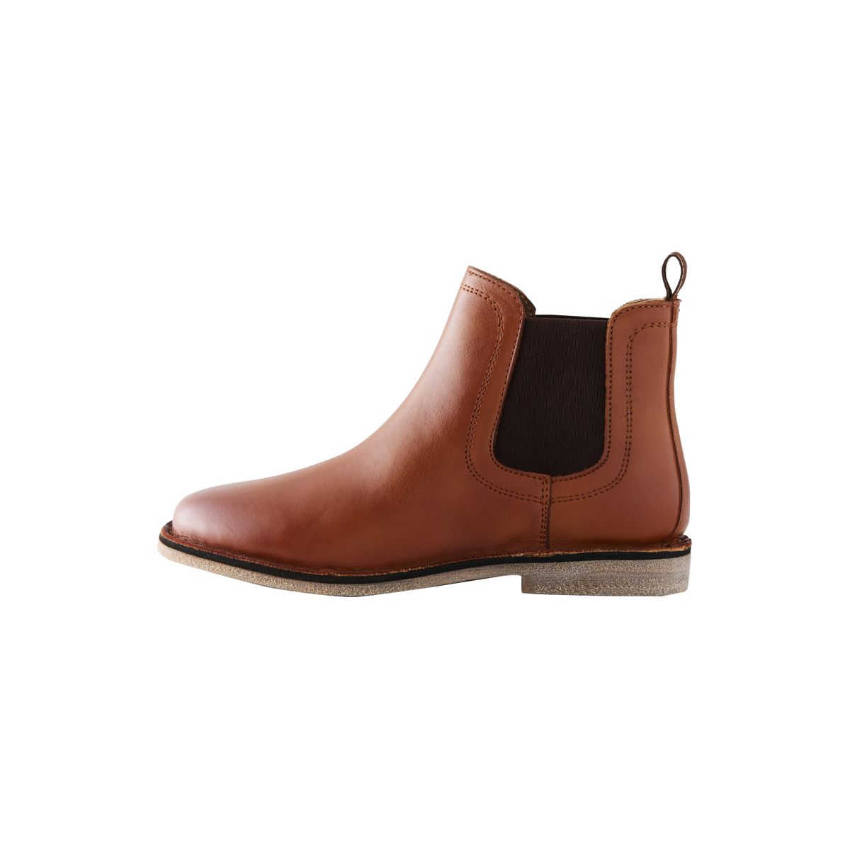 Bottes chelsea en cuir marron fauve, NEXT