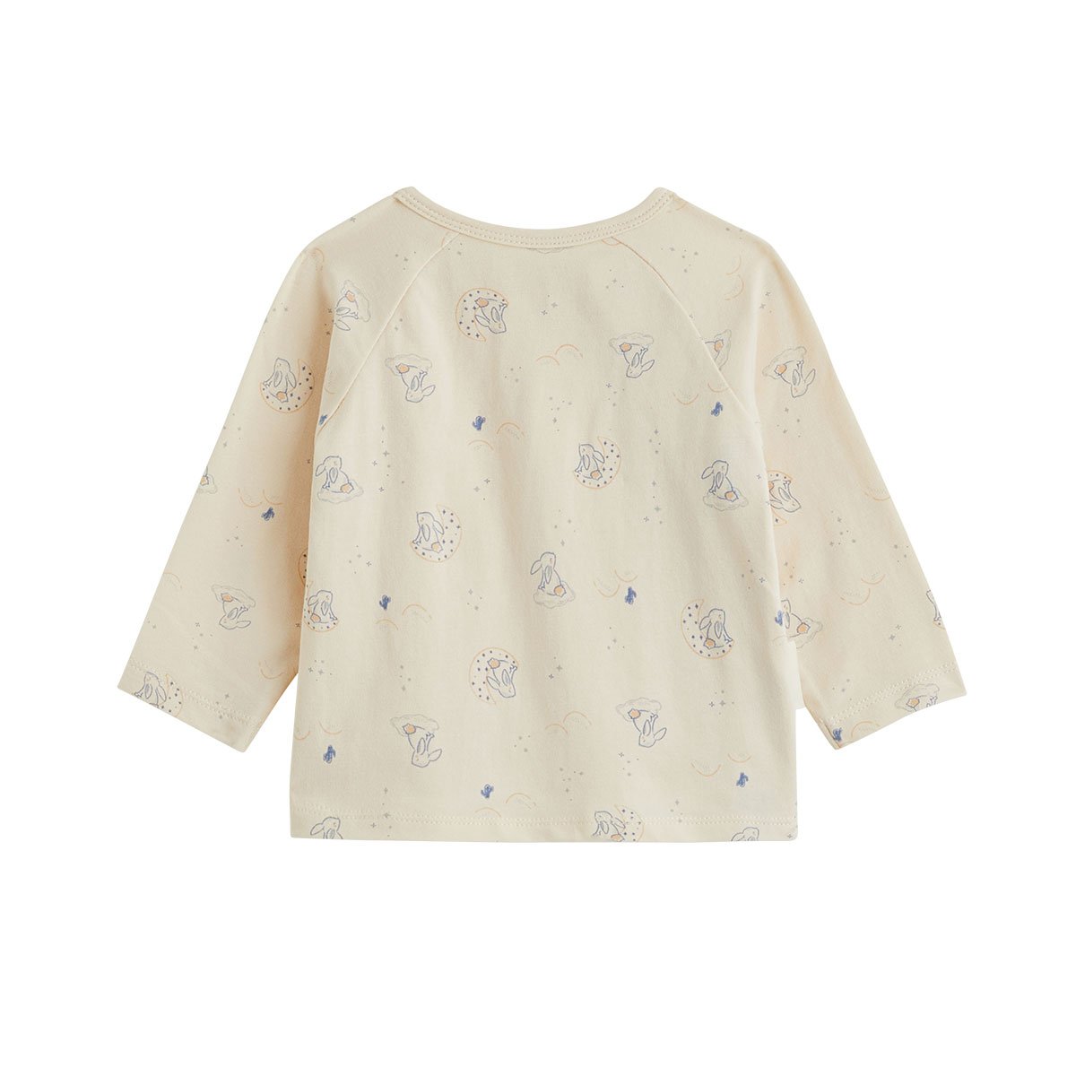 Ensemble salopette bébé en velours et t-shirt Voix Lactée bleu, PETIT BEGUIN