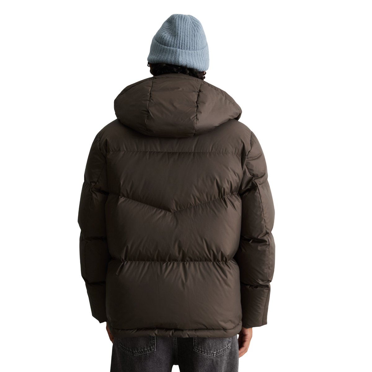 Doudoune coupe classique avec capuche amovible marron, MARC O’POLO DENIM