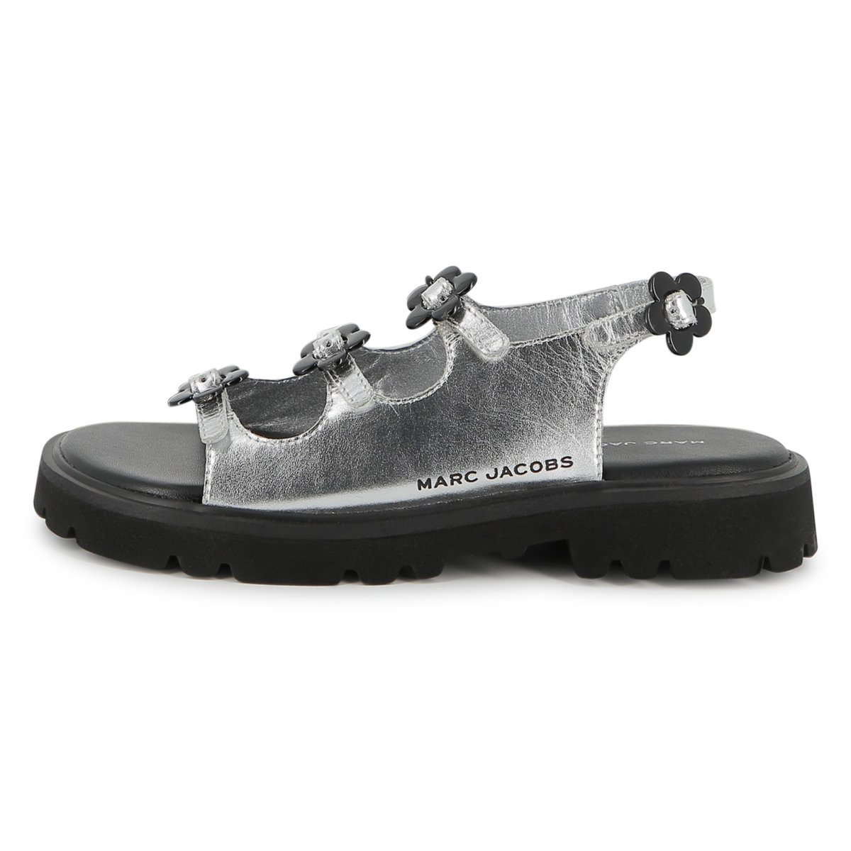Sandales cuir de vachette silver, MARC JACOBS