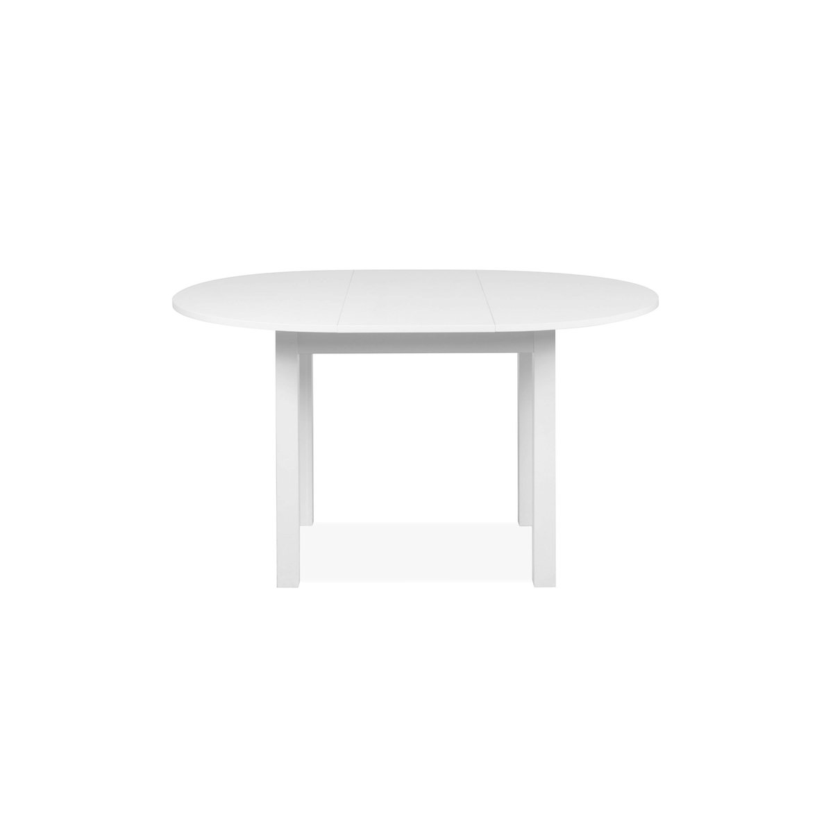 Table ronde extensible 4/6 places, esprit bistrot ALVA blanc, PIER IMPORT