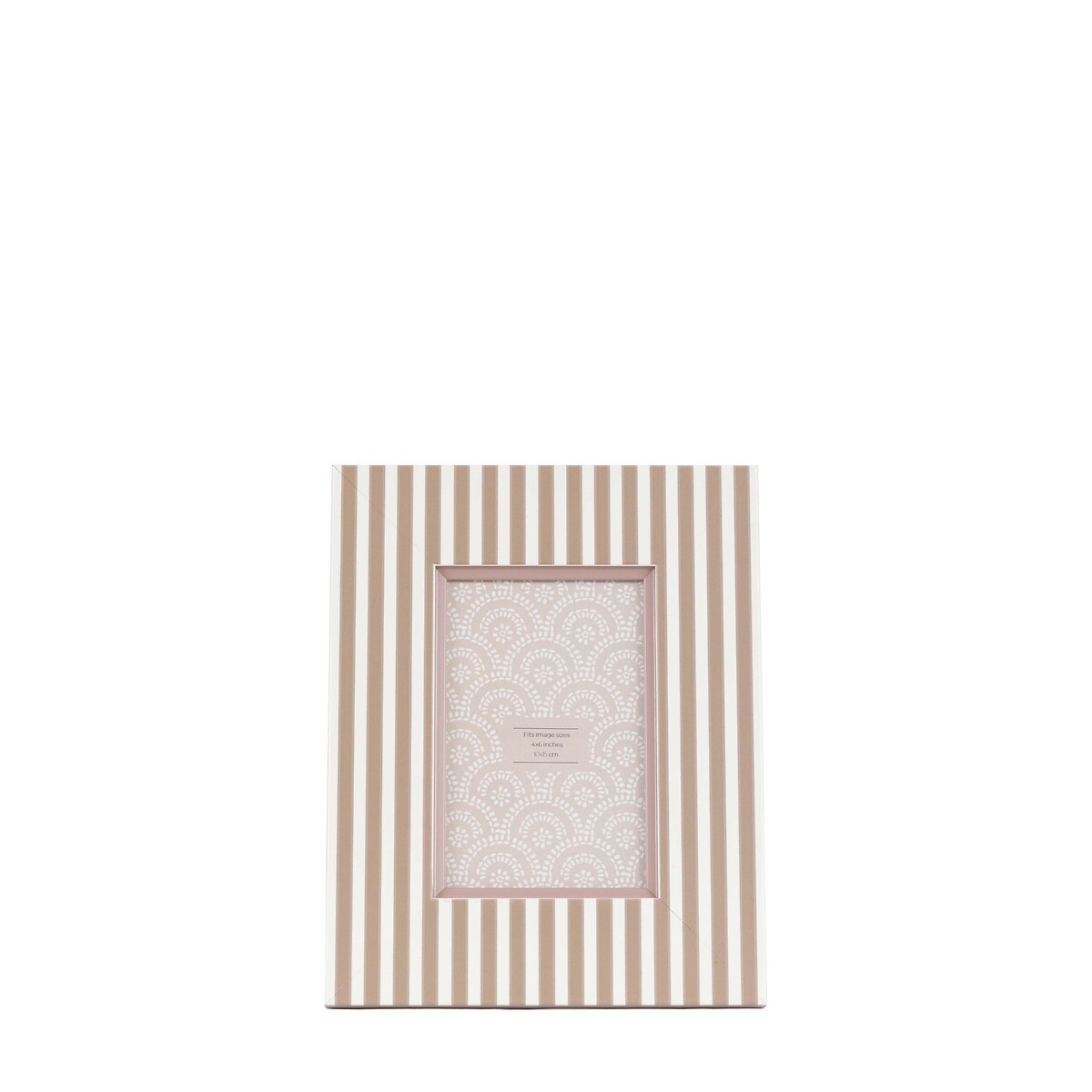 Set of 2 4x6" Stripe Photoframes green, ÉDITÉ