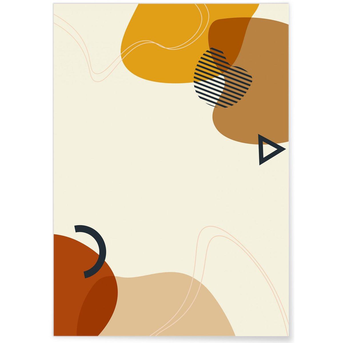 Affiche Abstract Background 7 blanc, L'AFFICHERIE