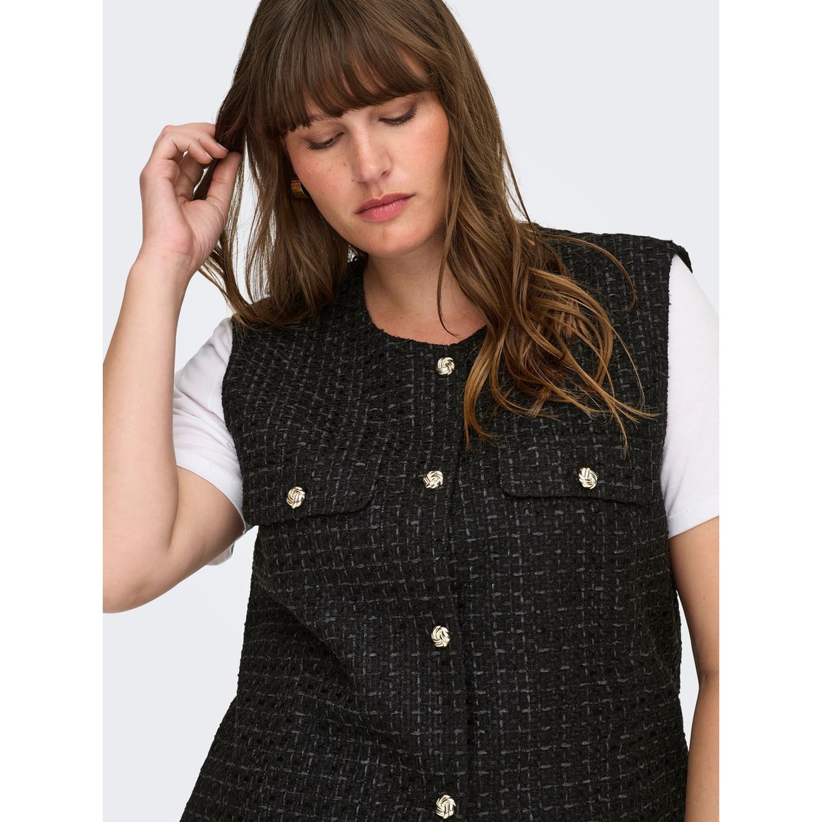 Gilet noire - black, ONLY CARMAKOMA