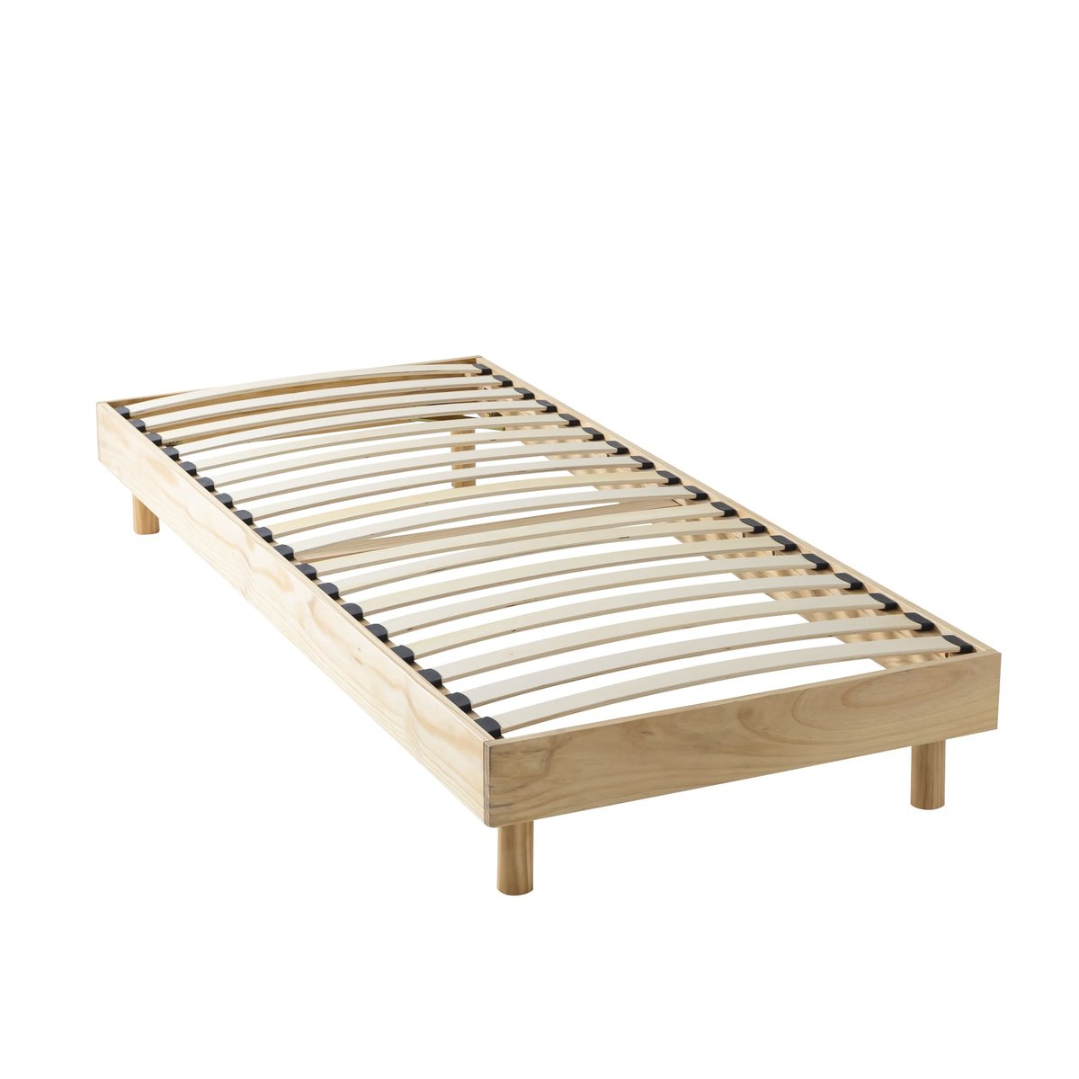 Sommier kit en bois massif bois clair, TERRE DE NUIT