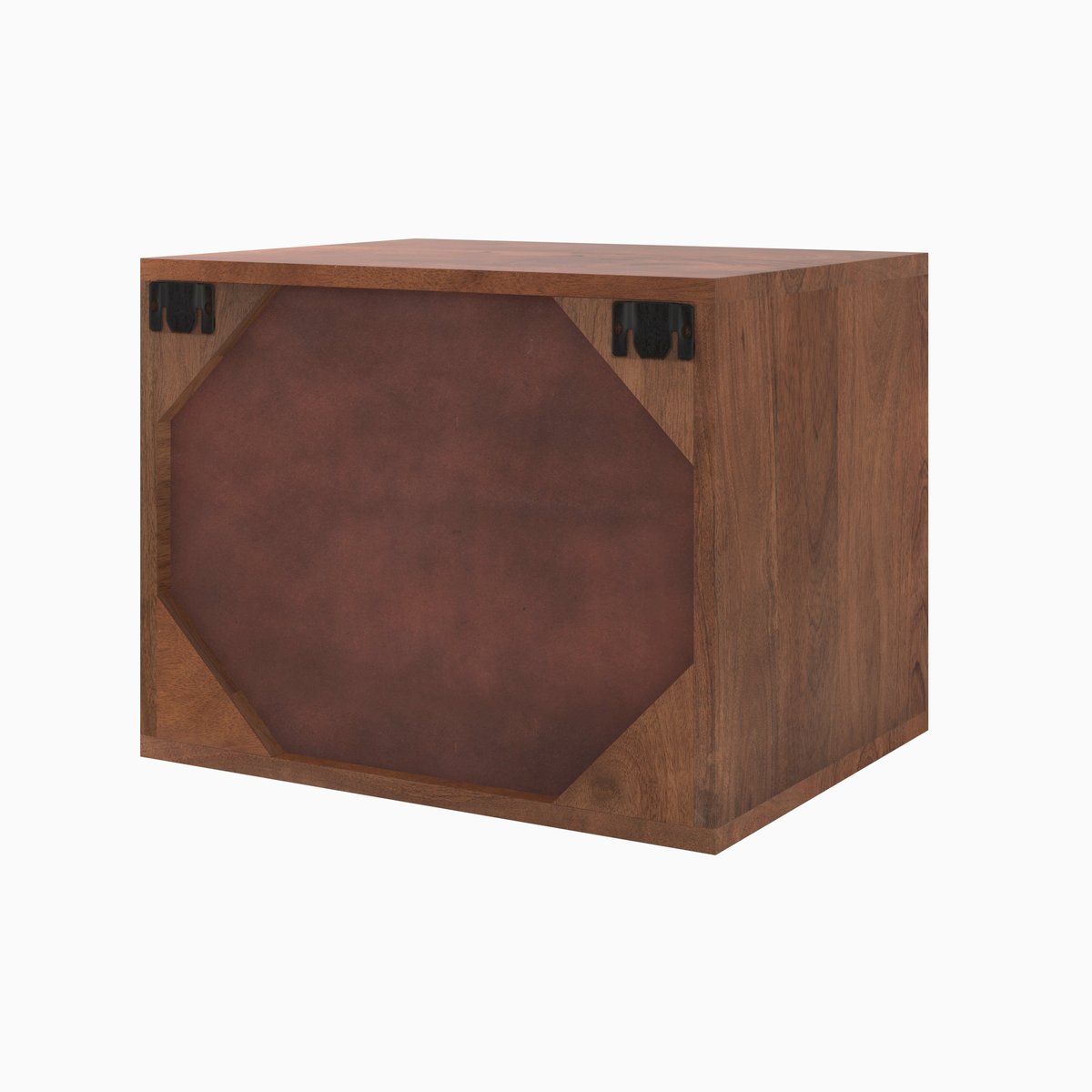 Table de chevet suspendue en bois de manguier - ORÉA marron, MAISON PAVANE