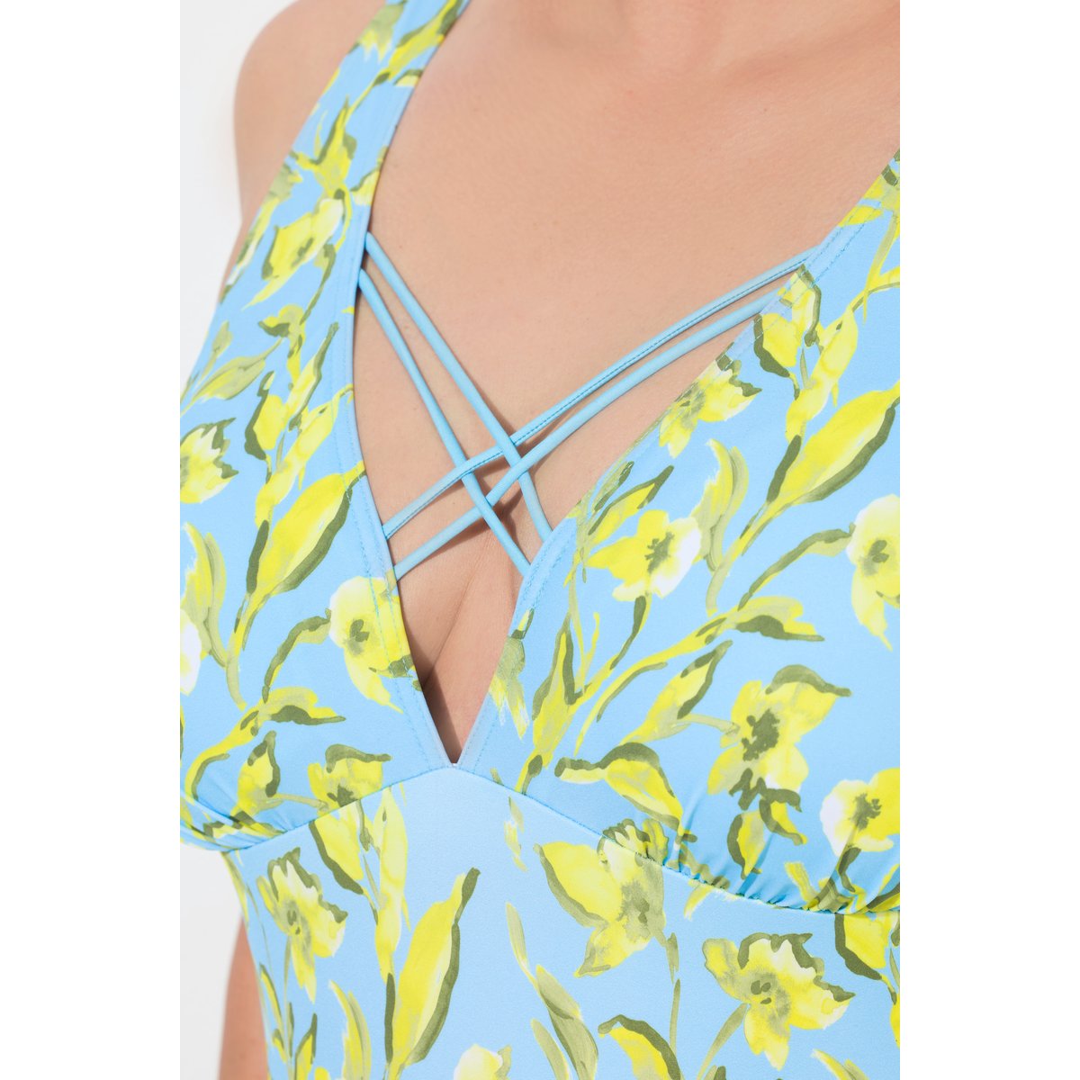 Maillot de bain à bonnets souples saphir clair, ULLA POPKEN