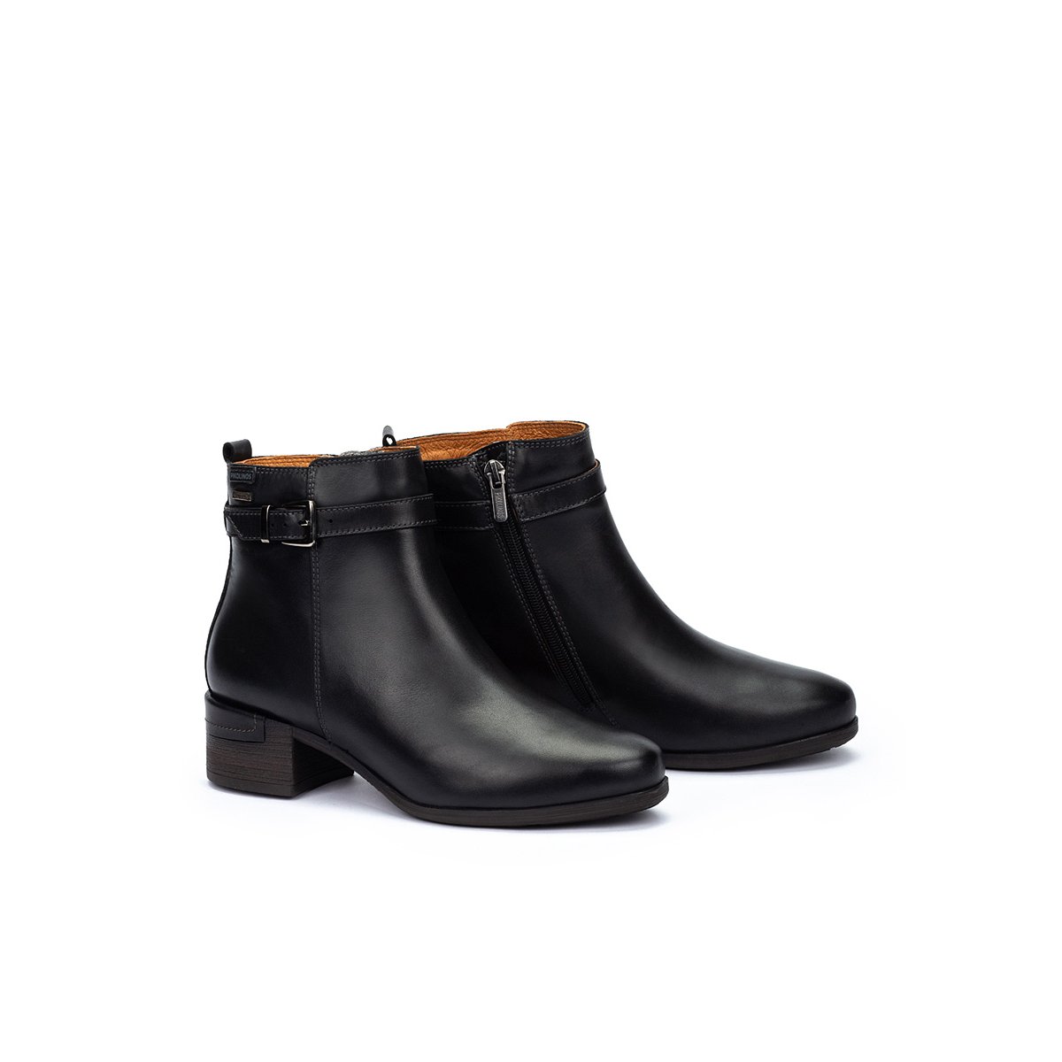 Bottines à talon cuir Malaga black, PIKOLINOS