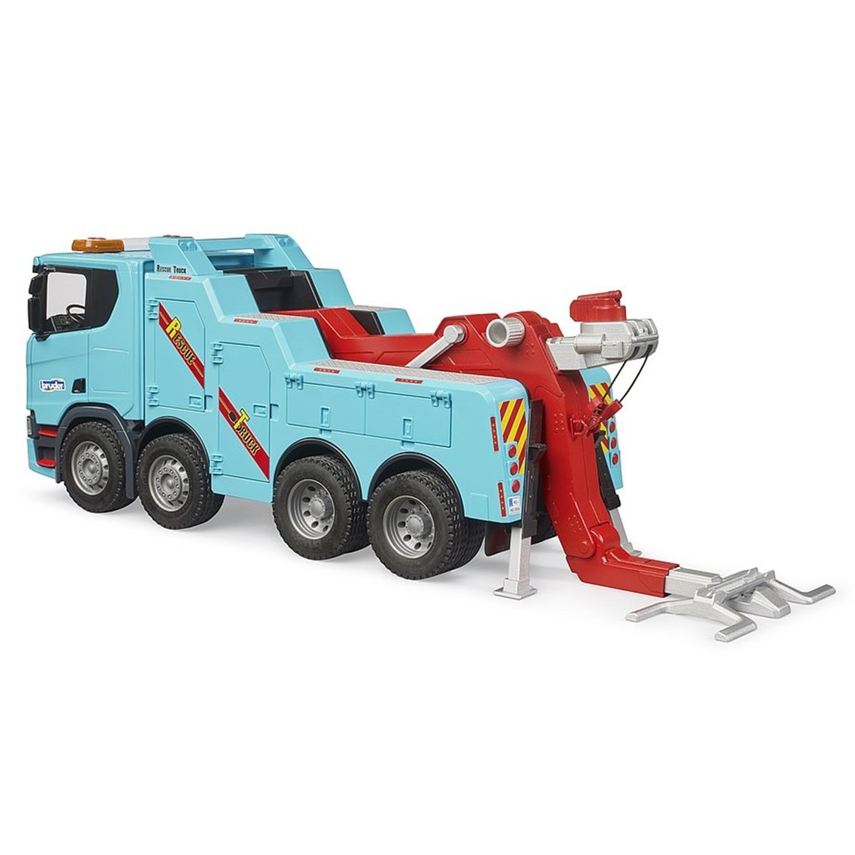 Camion de dépannage et de remorquage bleu, BRUDER