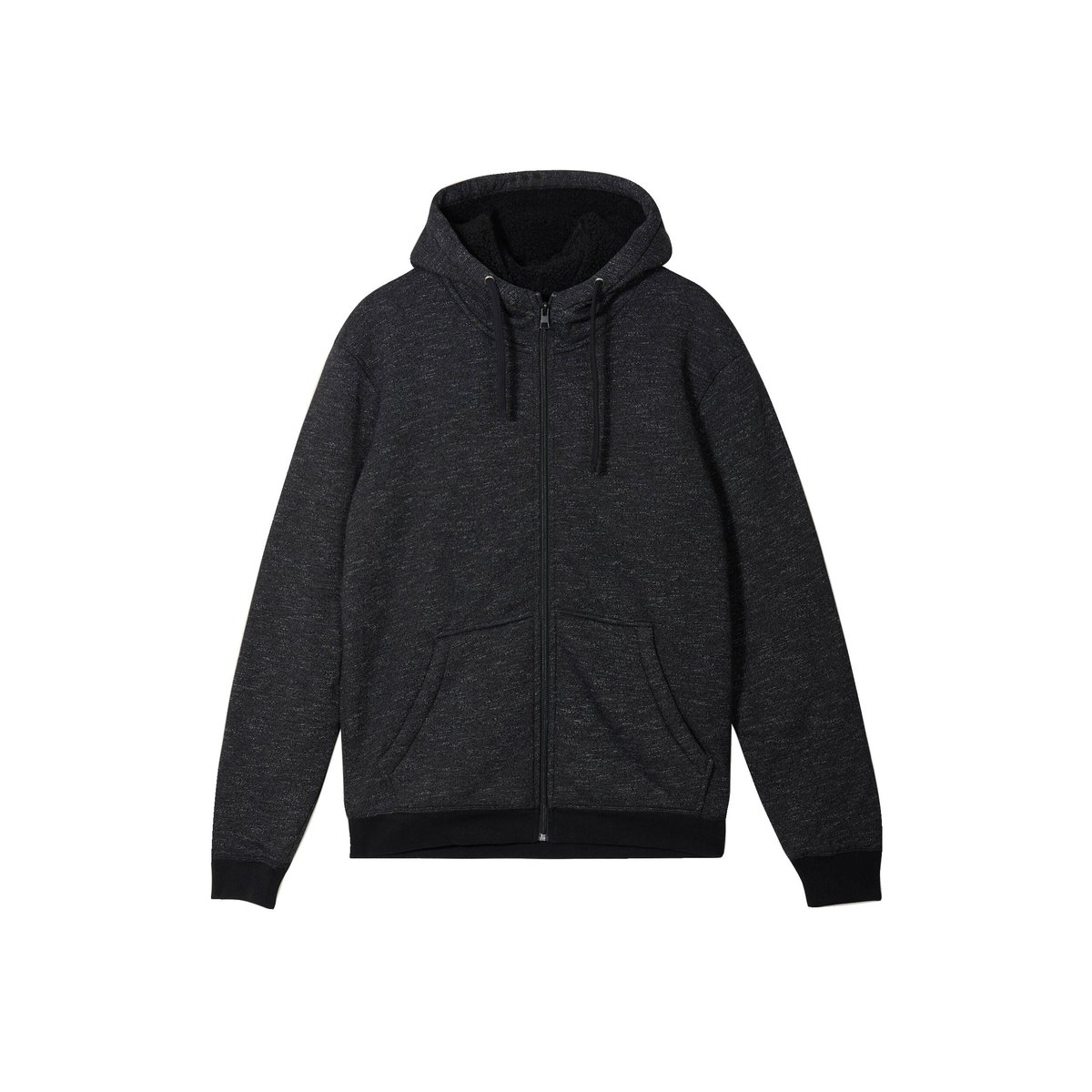 Sweat manches longues zippé noir, BONOBO