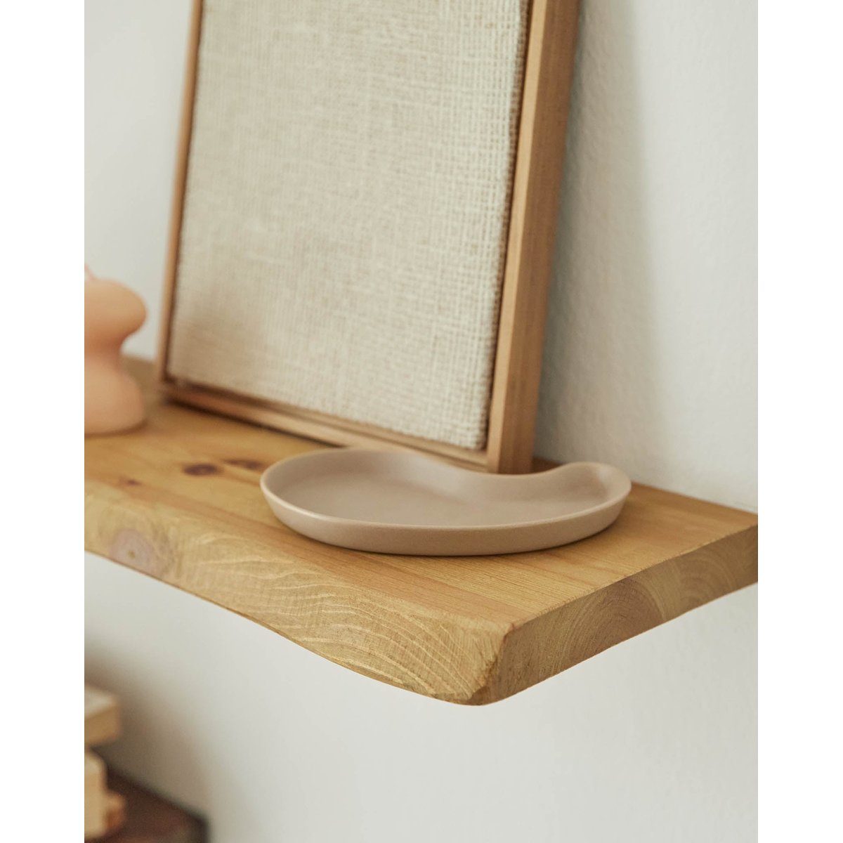 Étagère murale sapin massif naturel 2 étagères 60x20 cm - QUERALT noyer, HANNUN