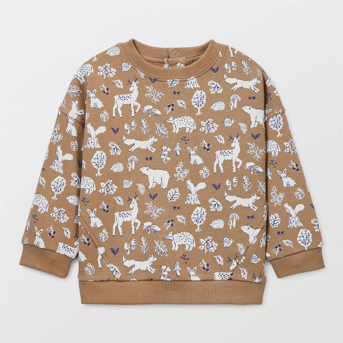Sweat imprimé en coton BIO GOTS panicaut, BOUT'CHOU