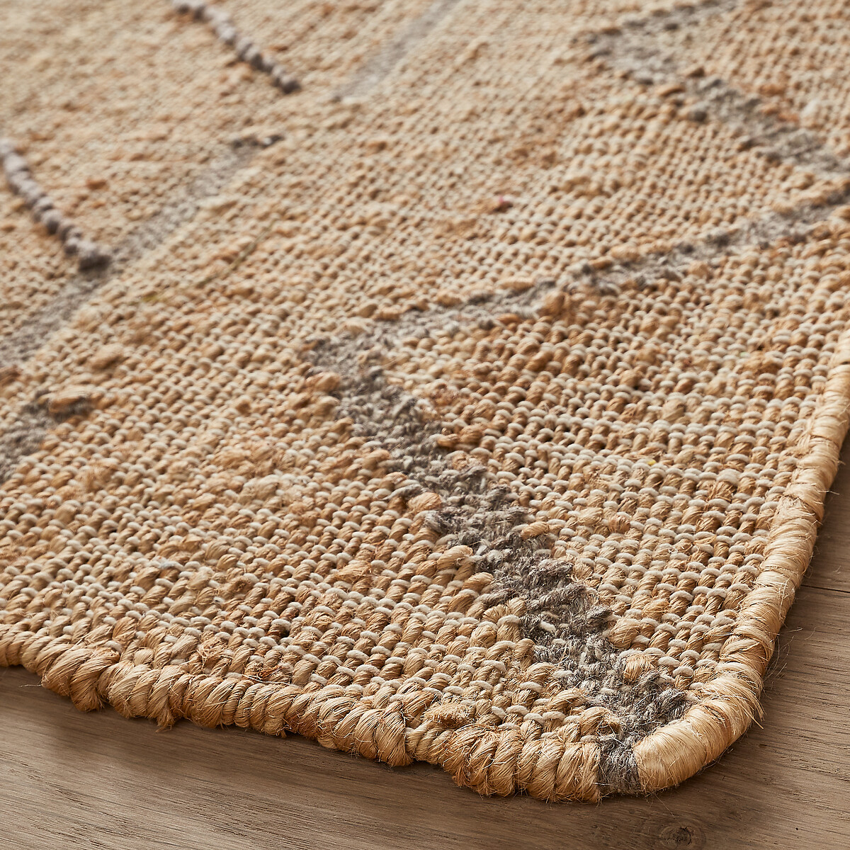 Tapis en jute, tissé main, Navala naturel/anthracite, AM.PM