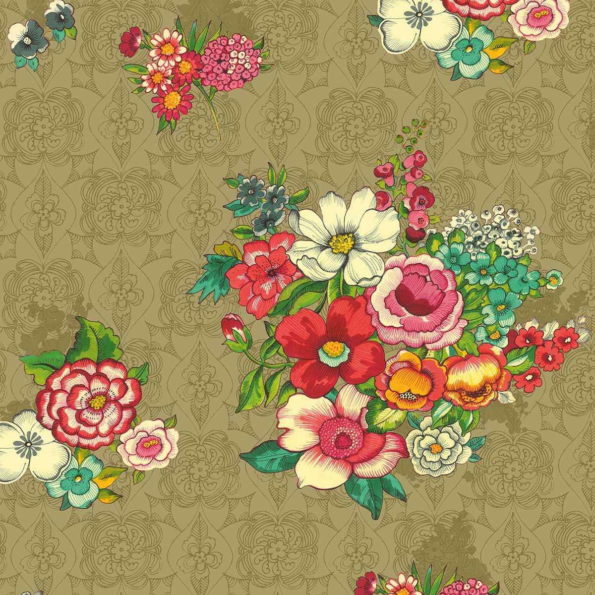 Toile de Transat prête à poser HANAMI doré, VENT DE BOHÈME