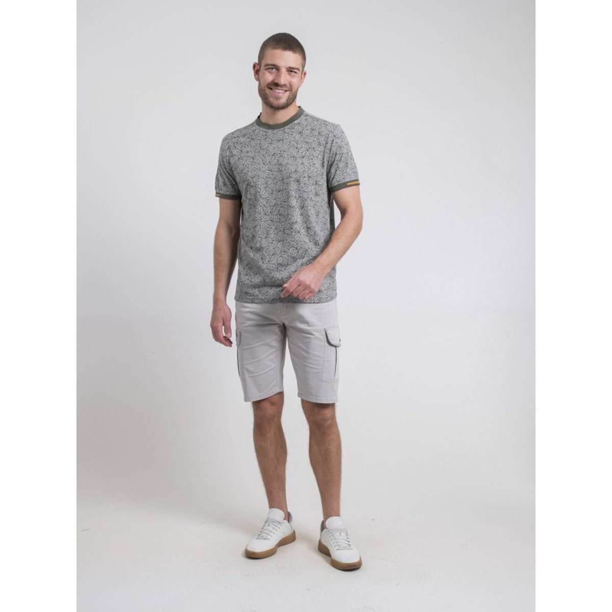 T-shirt Col Rond Pur Coton Noyuki kaki, RITCHIE