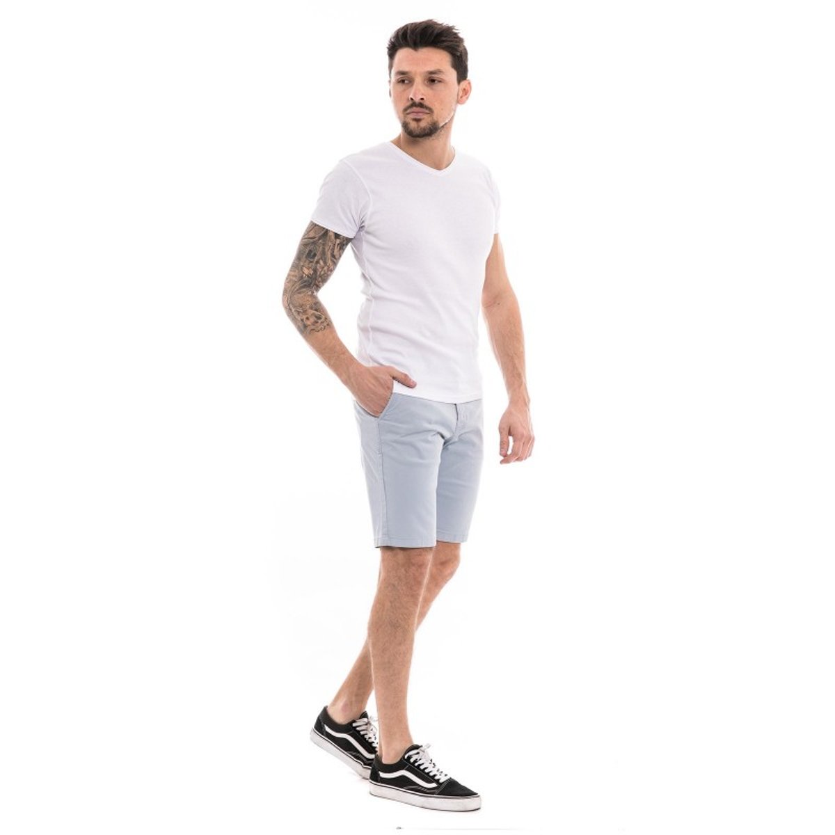 Bermuda Chino Slim Berkley rouge, RITCHIE