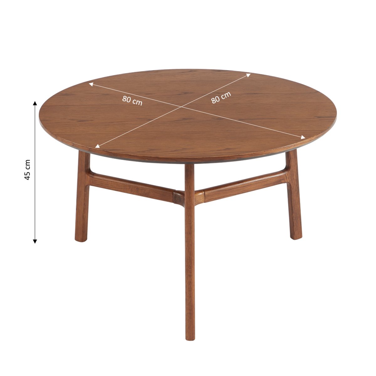 Table basse ronde DOLLY noyer, SORELH