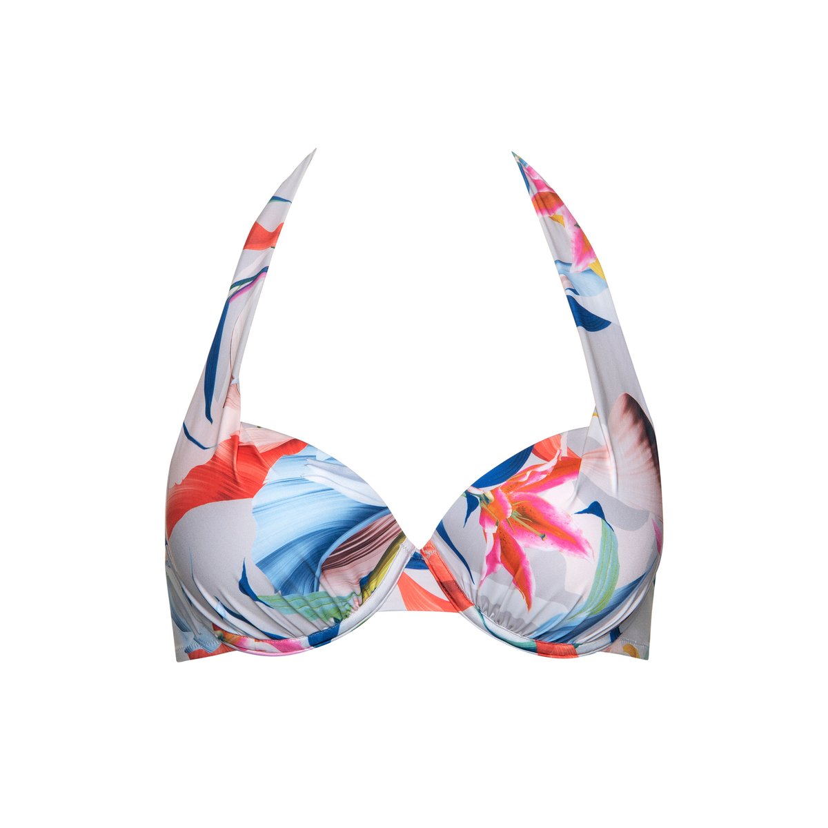 Haut maillot de bain préformé dos nu Nice gris clair, LISCA