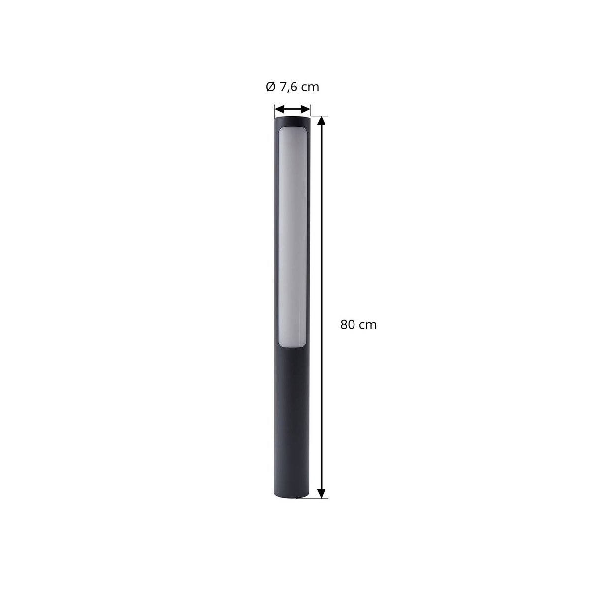 Luminaire extérieur en aluminium moderneLED anthracite, blanc, LUCANDE