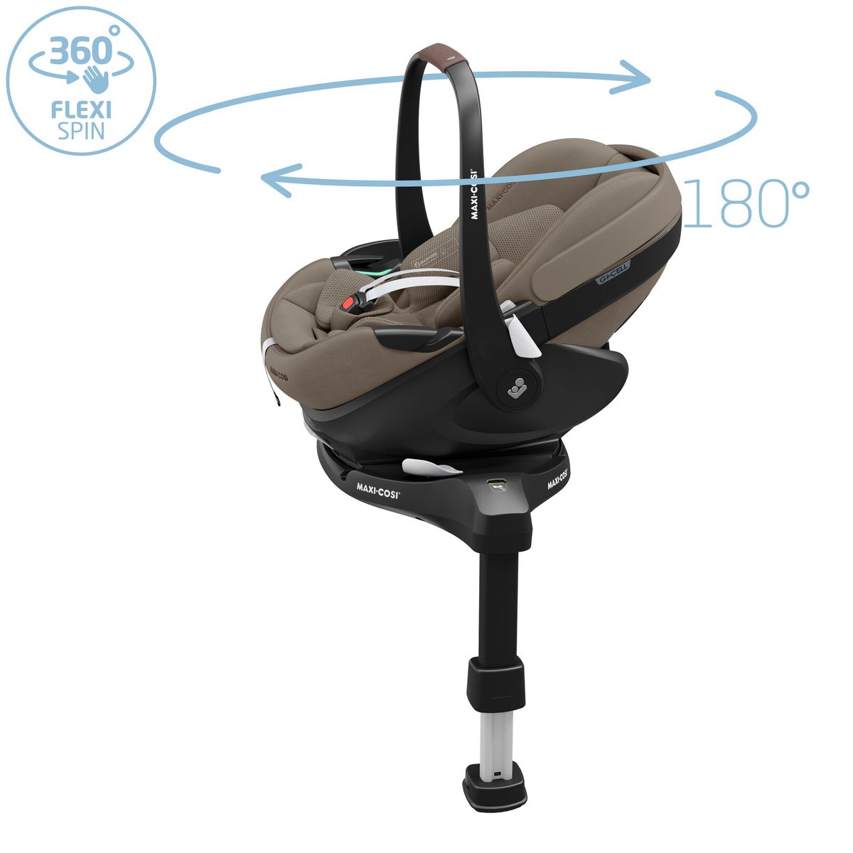 Pack Cosi Pebble Pro 2 + Pearl 360 Pro 2 + Embase FamilyFix 360 Pro truffle, MAXI COSI