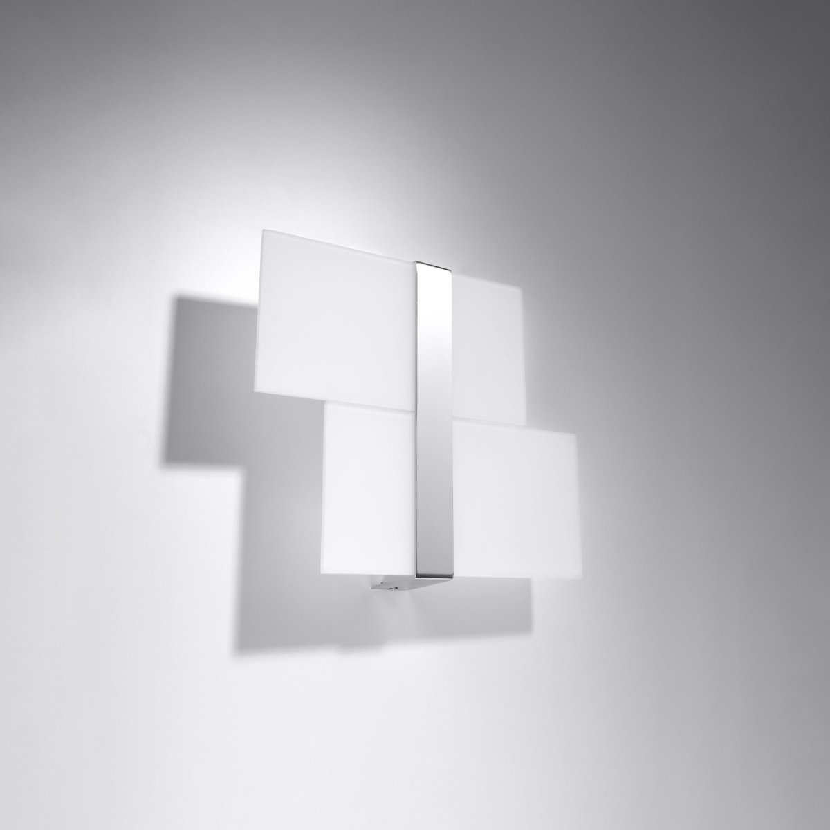 Applique Acier Chrome/Blanc G9 2 Massimo gris, EDEN