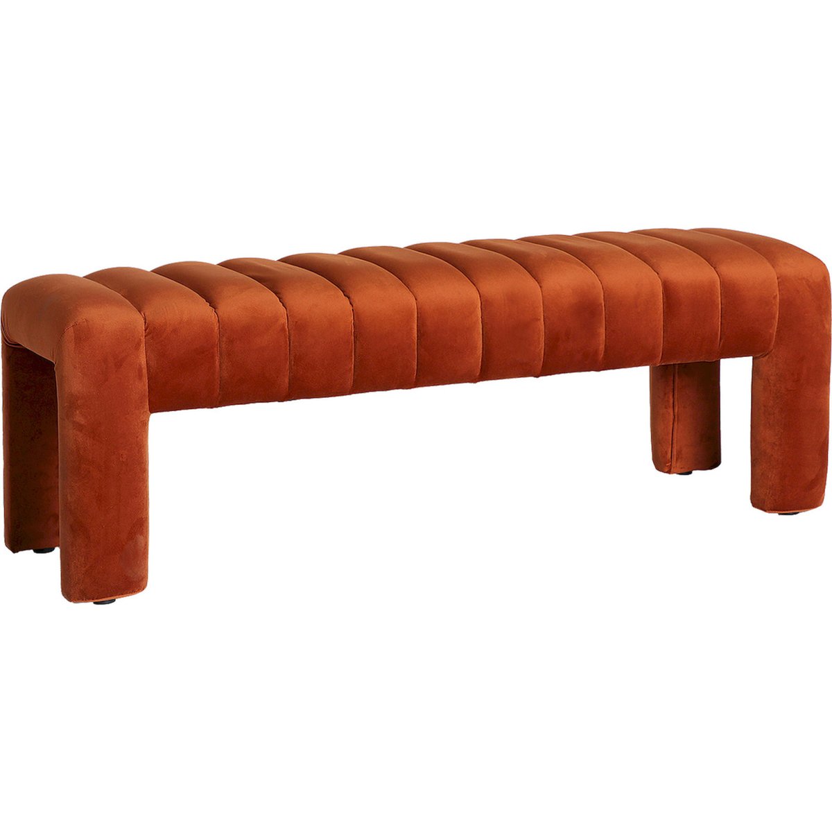 Banc de lit en velours collection VACIO ambré, RECOLLECTION