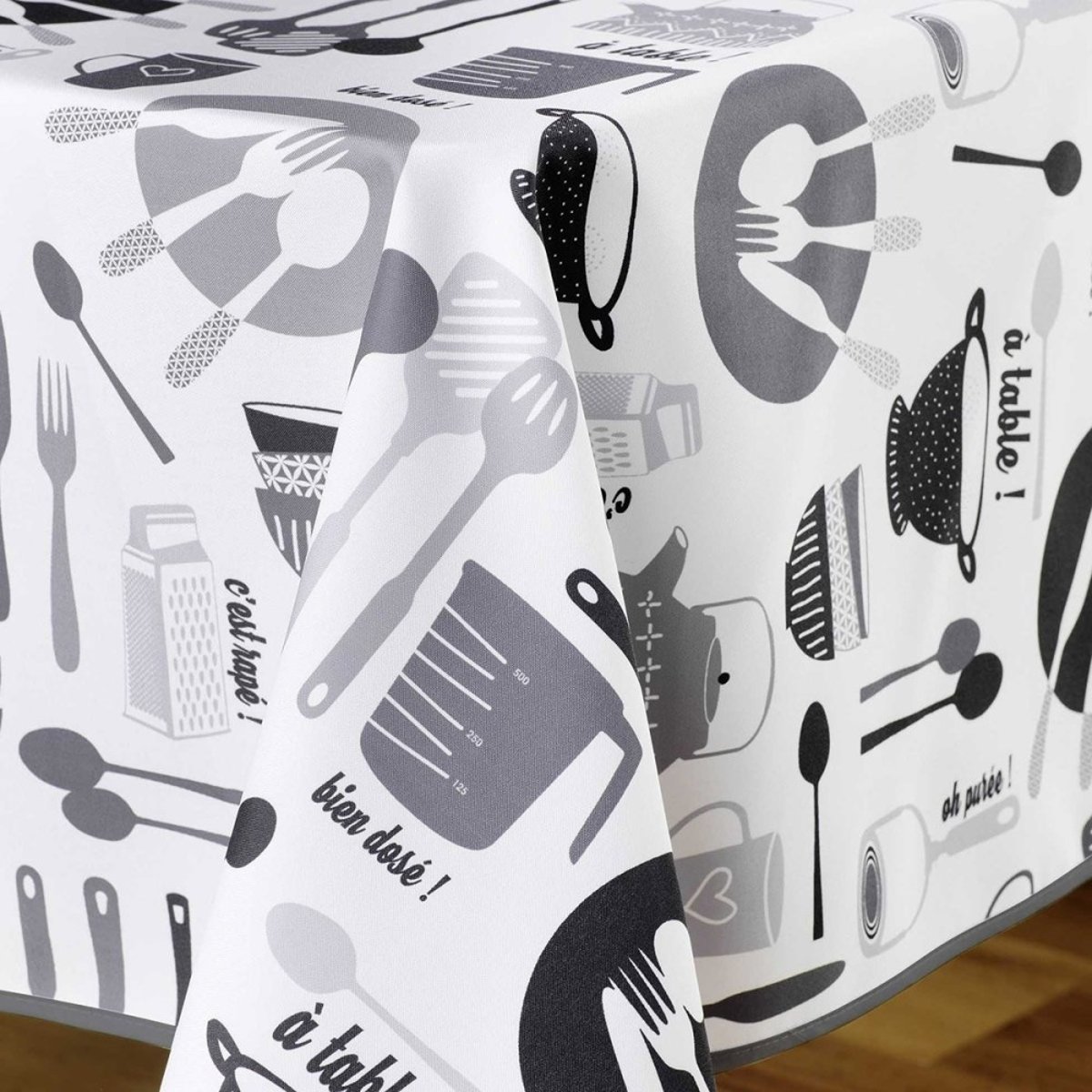 Nappe rectangulaire 150x240  Kitchen blanc blanc, DECORATIE