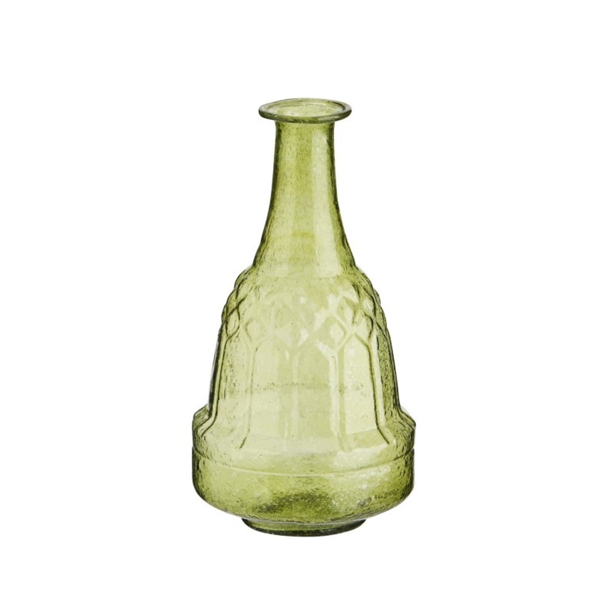 Vase soliflore verre recyclé vert anis, MADAM STOLTZ