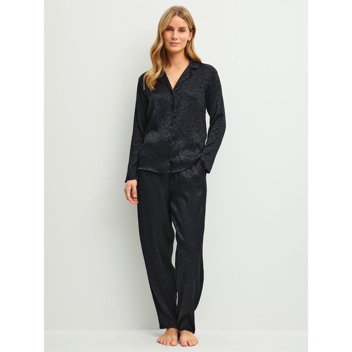 Pantalon de pyjama avec poches latérales Modal GLIMMER M&M noir, CALIDA