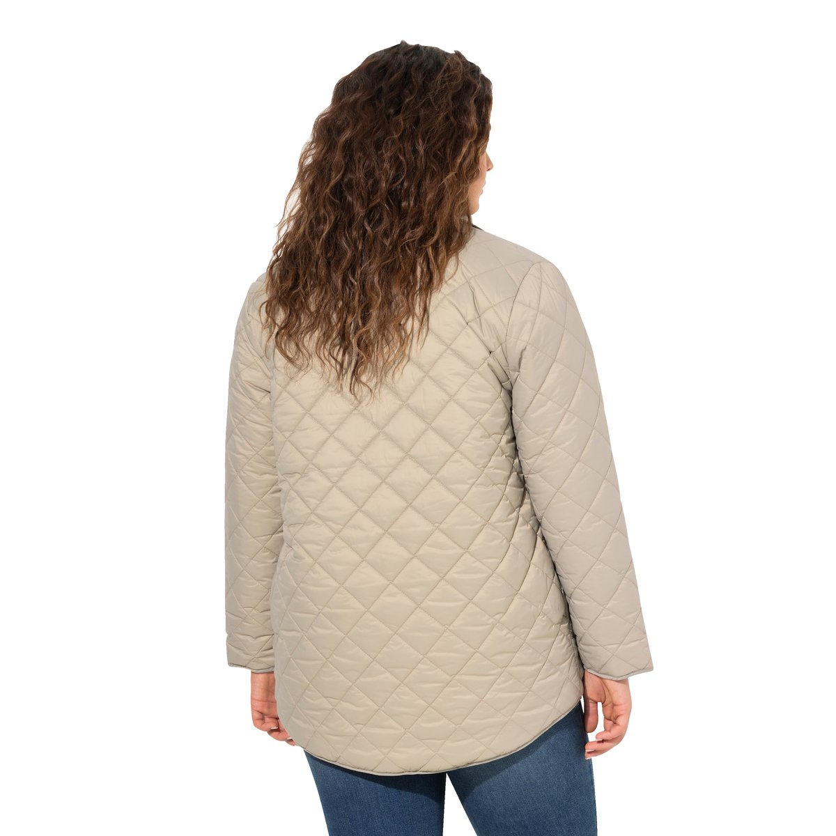 Veste chemisier à surpiqûres gris moyen, ULLA POPKEN