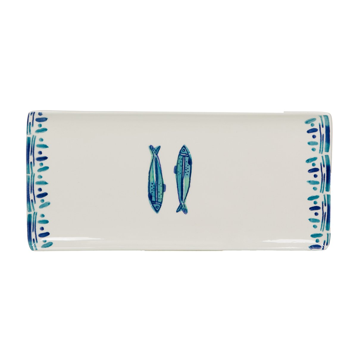 Plat rectangle Kyanos 36x16 cm bleu, TABLE PASSION