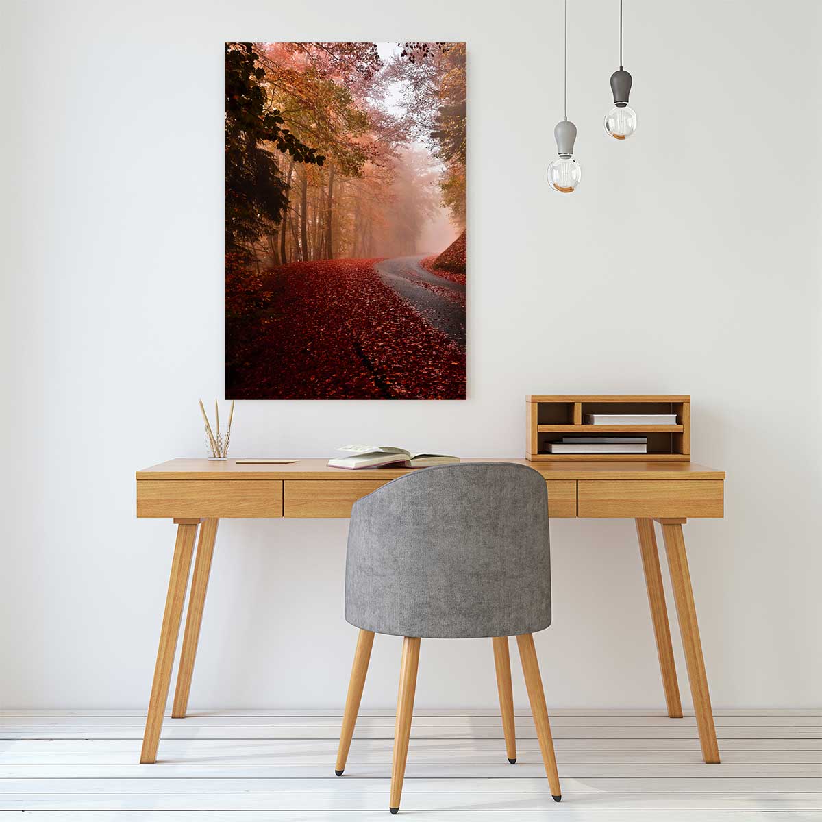 Tableau nature explosion automnale tableau alu dibond, HEXOA