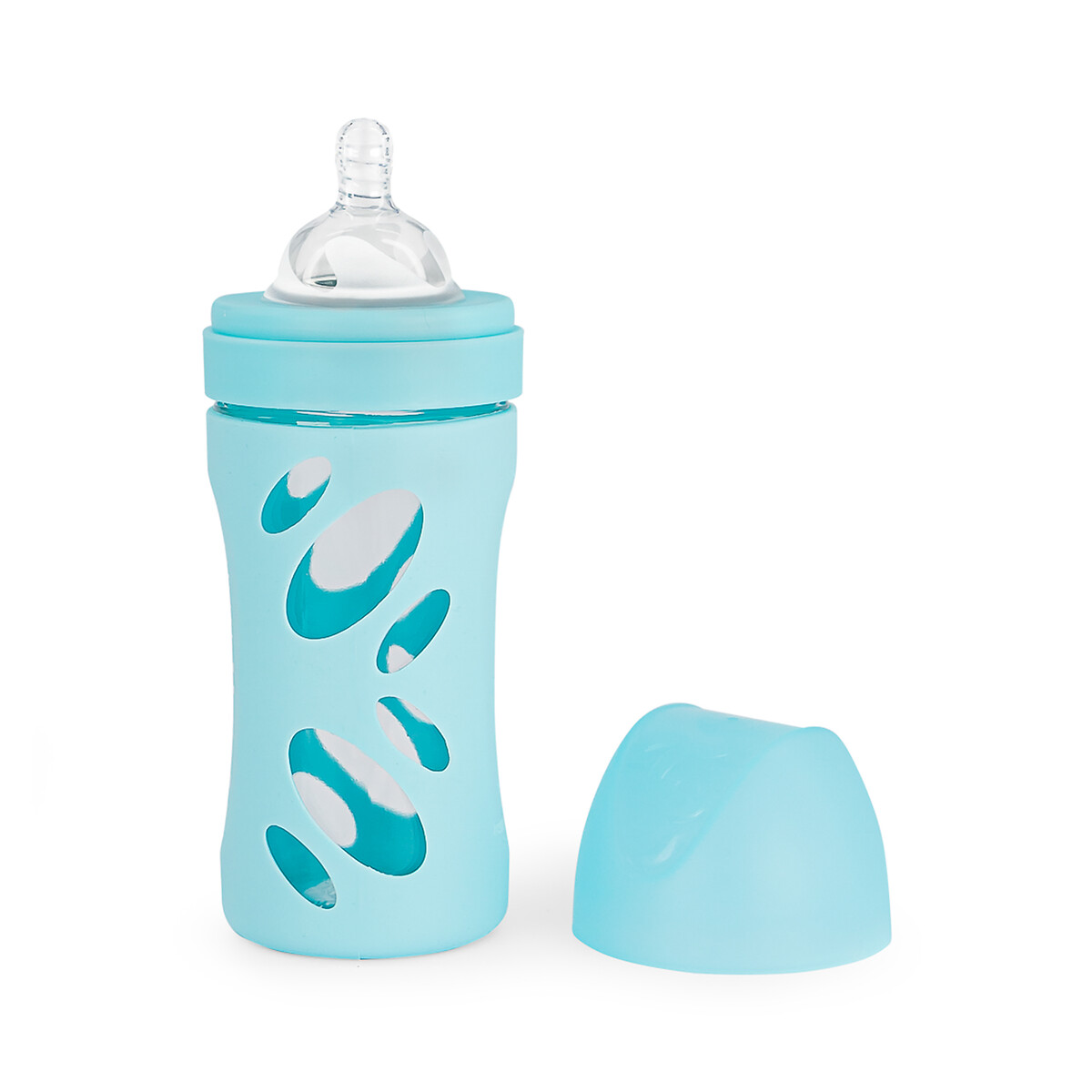 Biberão Anticólicas em vidro, 260ml, Twistshake azul-pastel, TWISTSHAKE