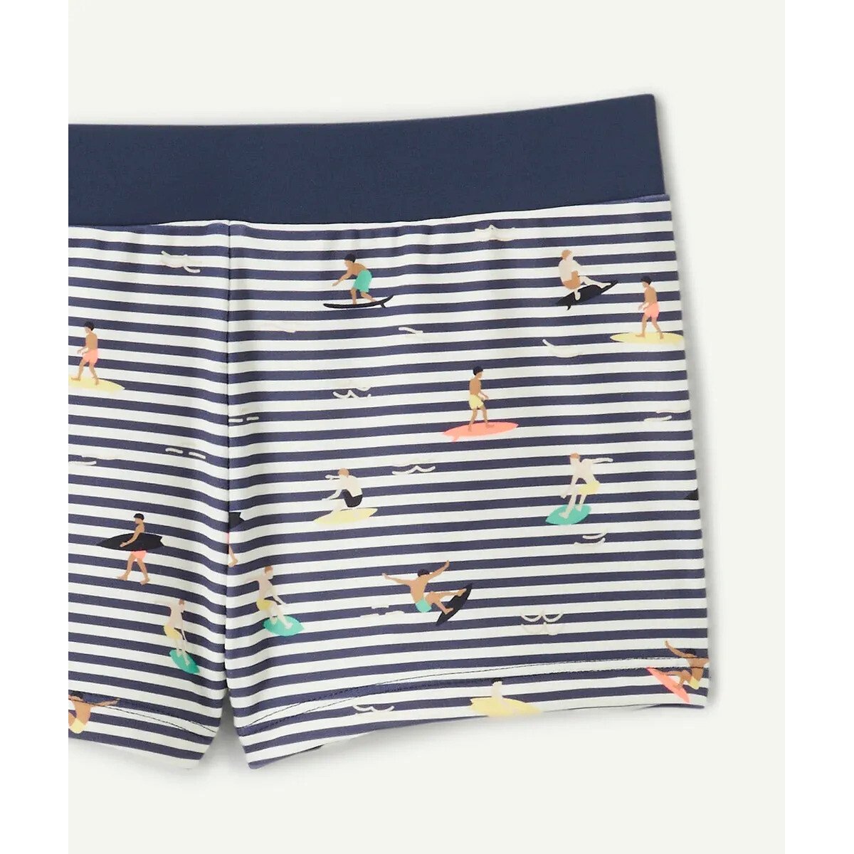 Boxer da bagno a righe rigato blu vivo/bianco, TAPE A L'OEIL