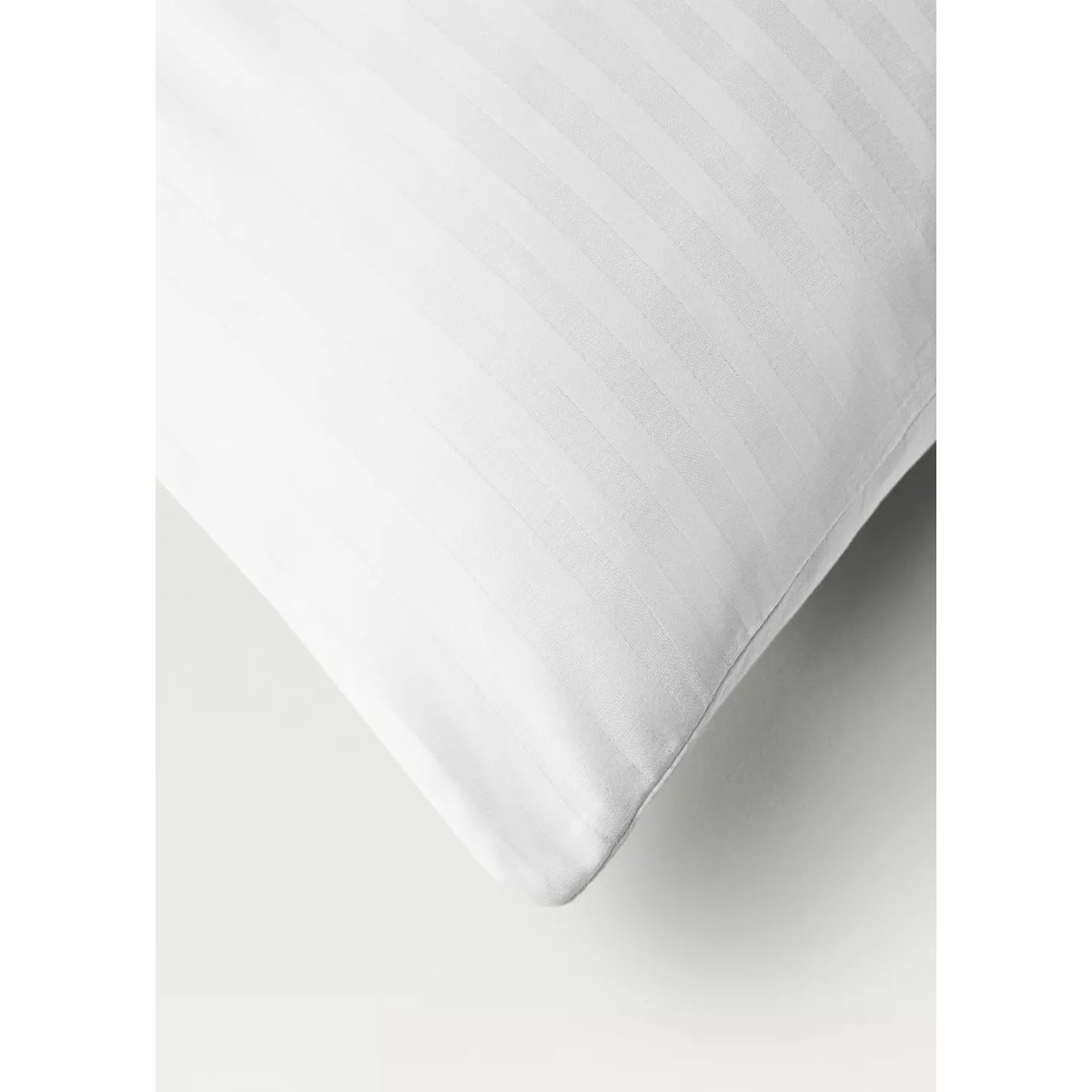 Protège-oreiller en coton à rayures 50x75 cm blanc, MANGO HOME