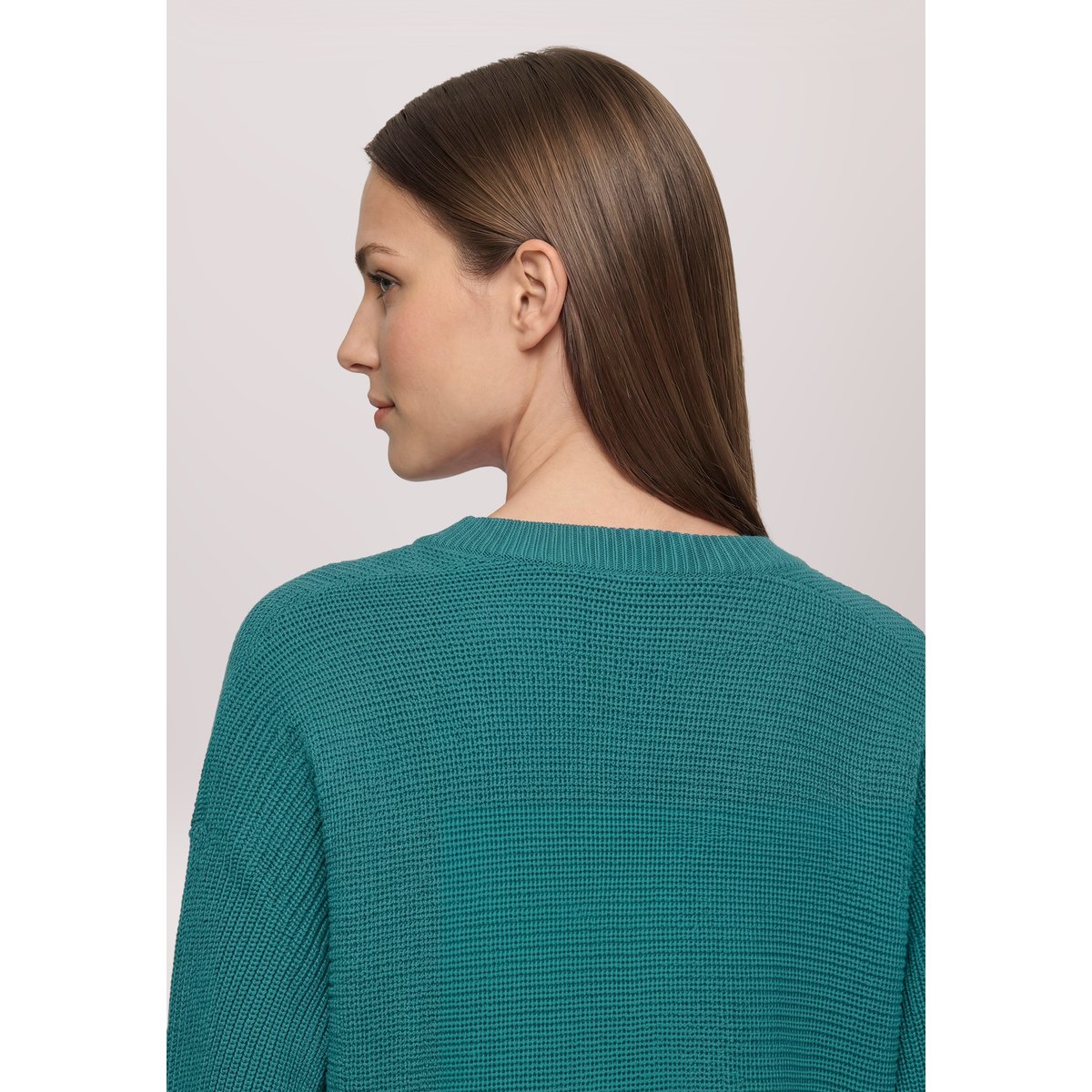 Pull-over en maille à poches plaquées atlantic deep, BETTY BARCLAY