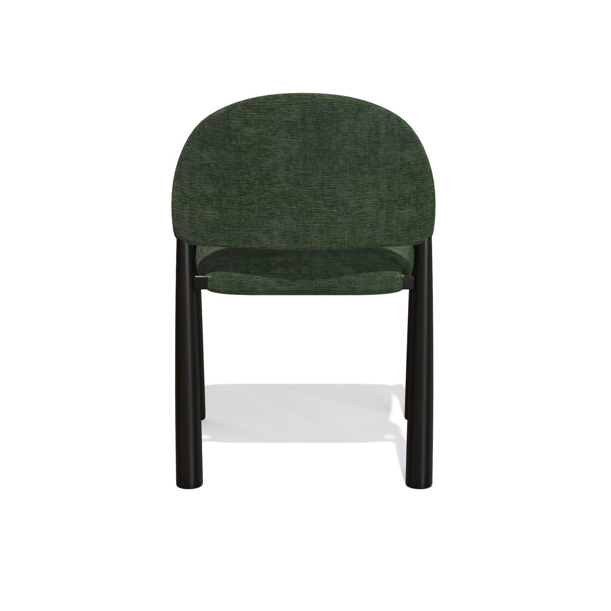 Lot de 2 chaises en velours texturé MILO vert kaki, SIA HOME
