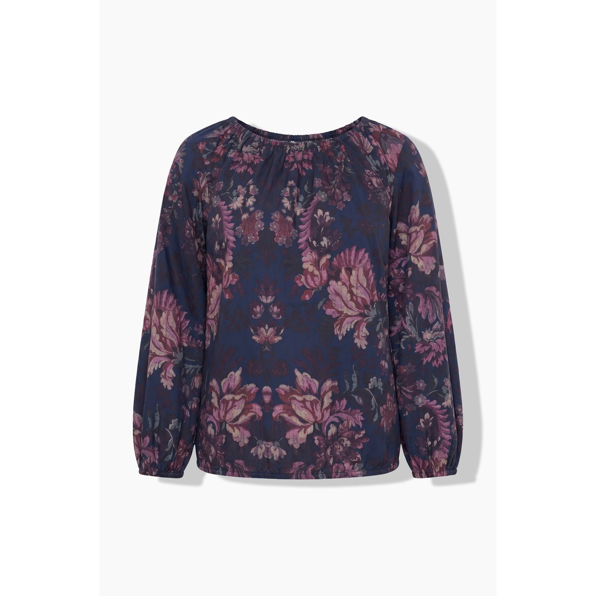 Tunique motif à fleurs marine, ULLA POPKEN