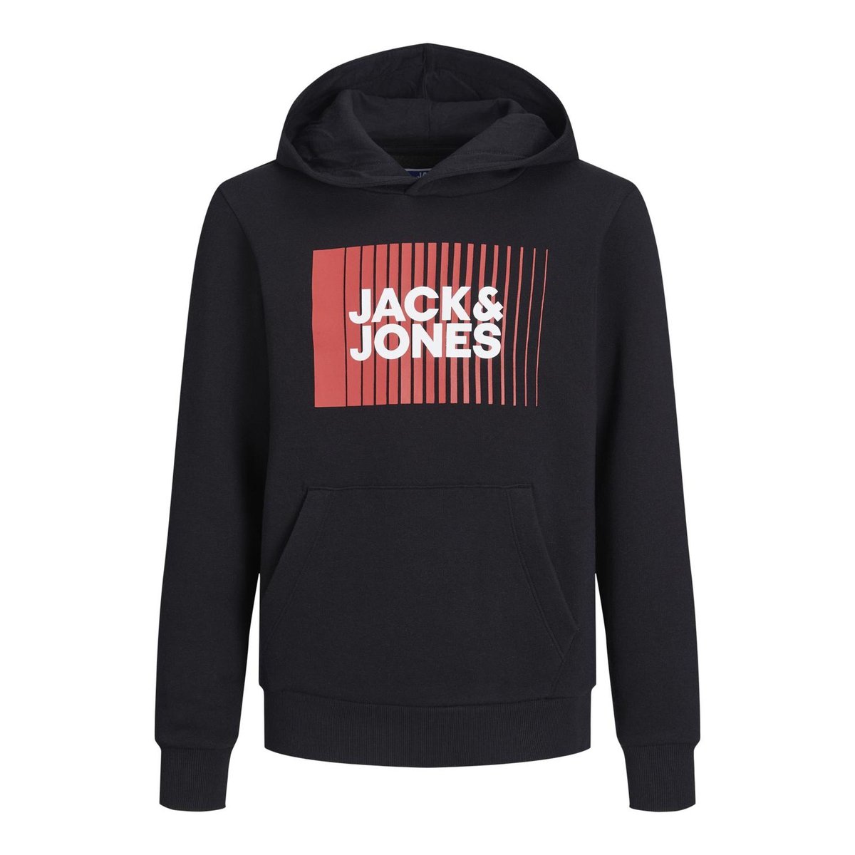 Sweat à capuche en molleton noire - black, JACK & JONES JUNIOR