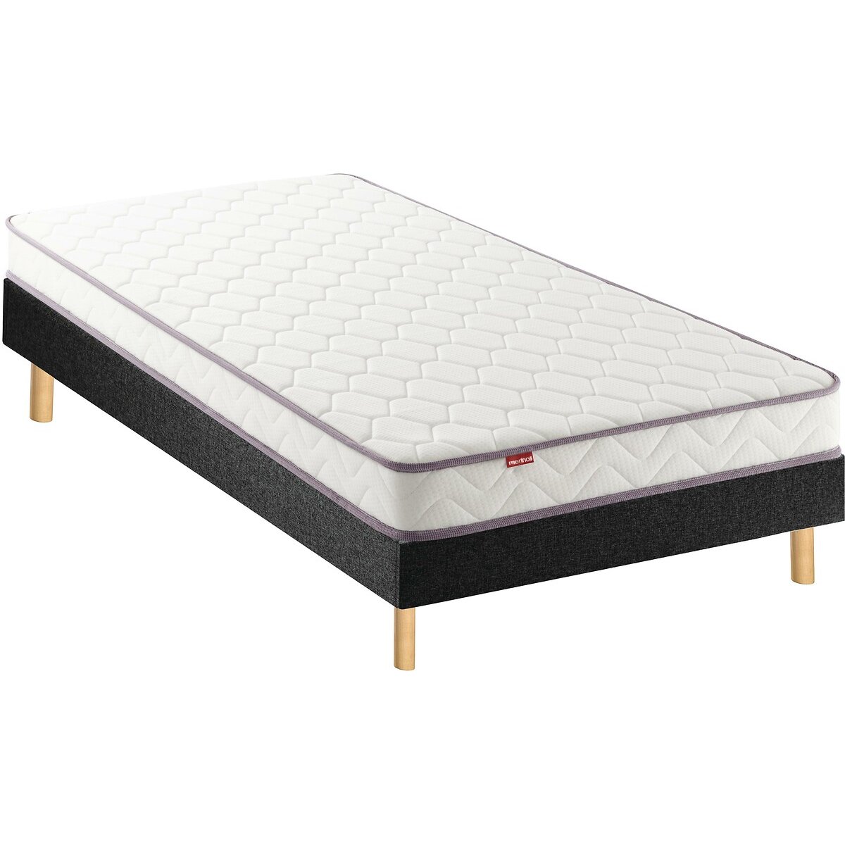 Matelas ado mousse, livré roulé, Positive Lit blanc, MERINOS