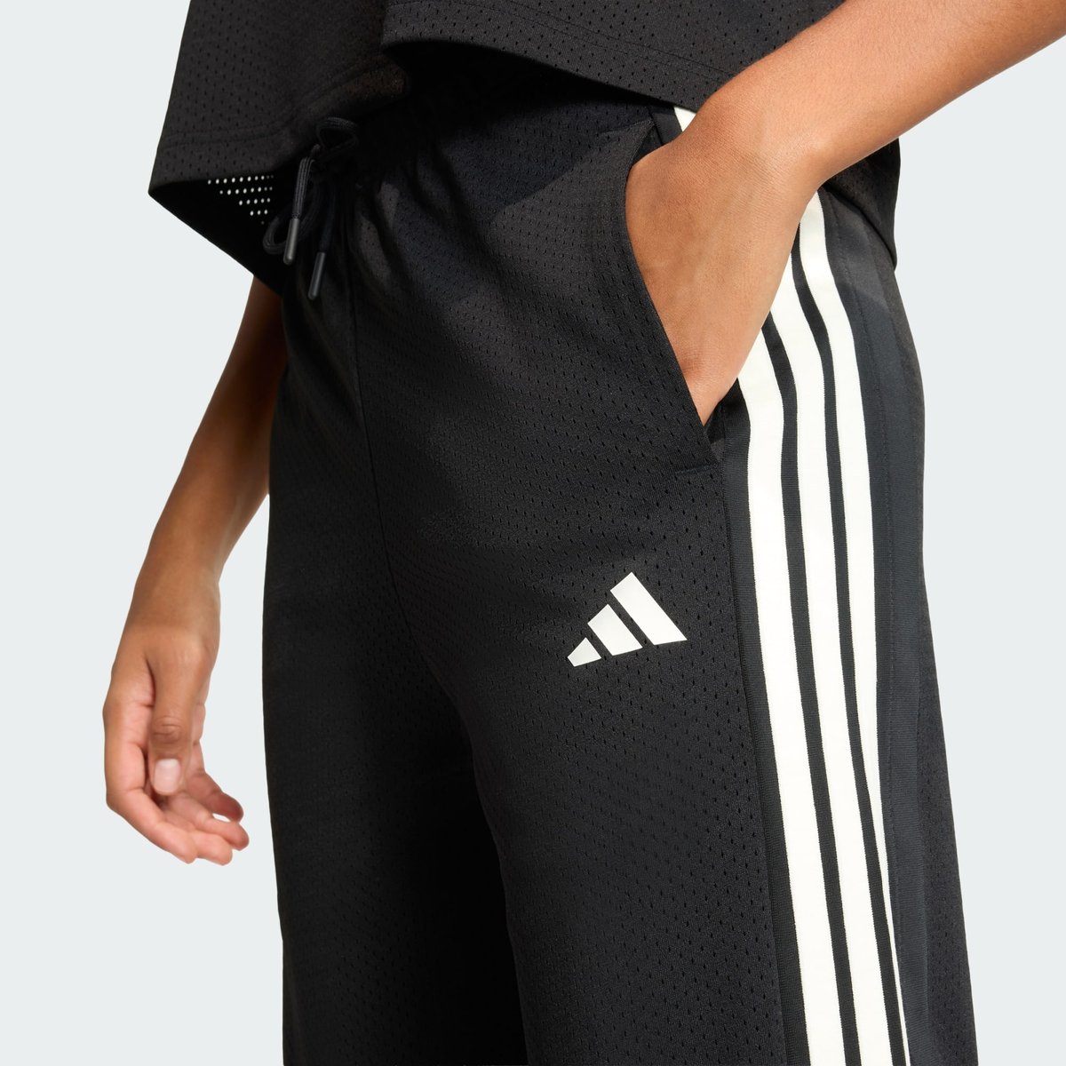 Pantalon Mesh Stadium Pantalon Mesh Stadium black / off white / crystal linen, ADIDAS SPORTSWEAR