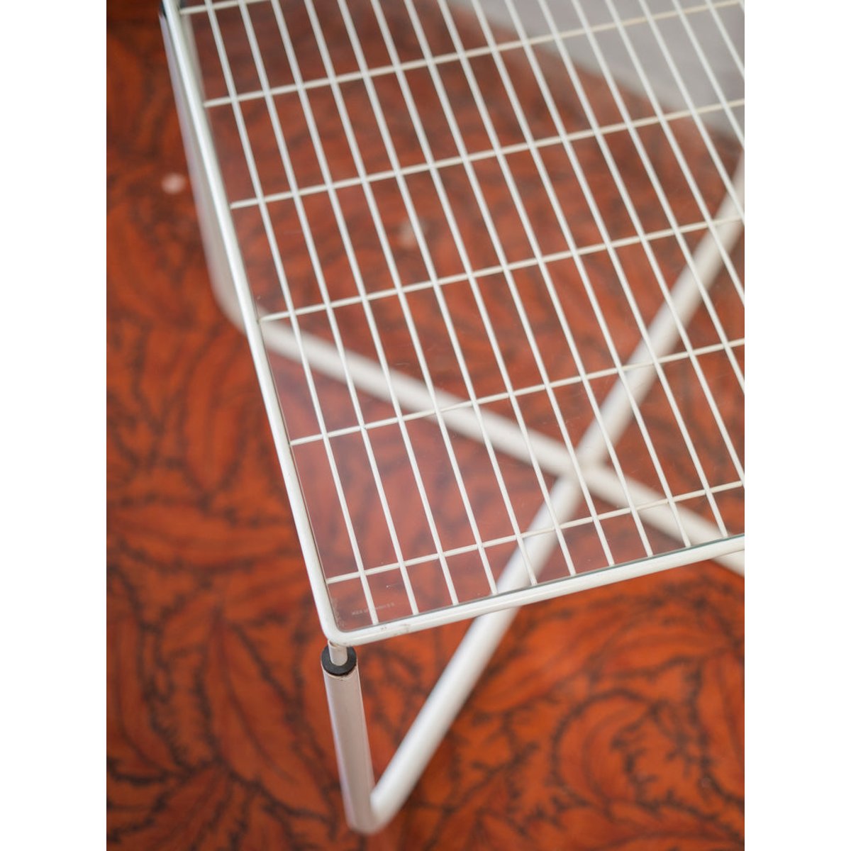Table basse en métal Donna N°472 - Bon état blanc, DEBONGOUT