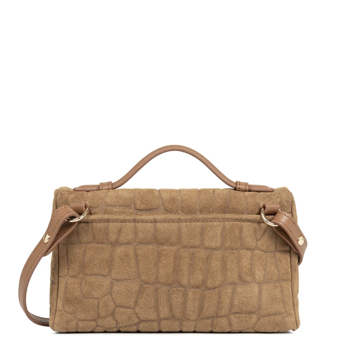 Petit sac boite SUÈDE EXO moka, LANCASTER