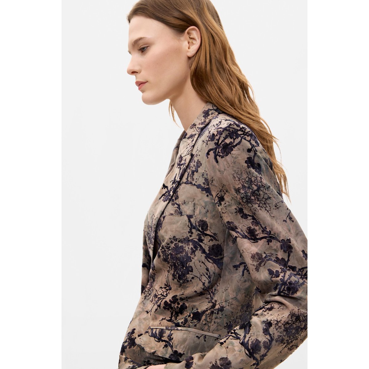 Veste de costume floquée noir, DESIGUAL