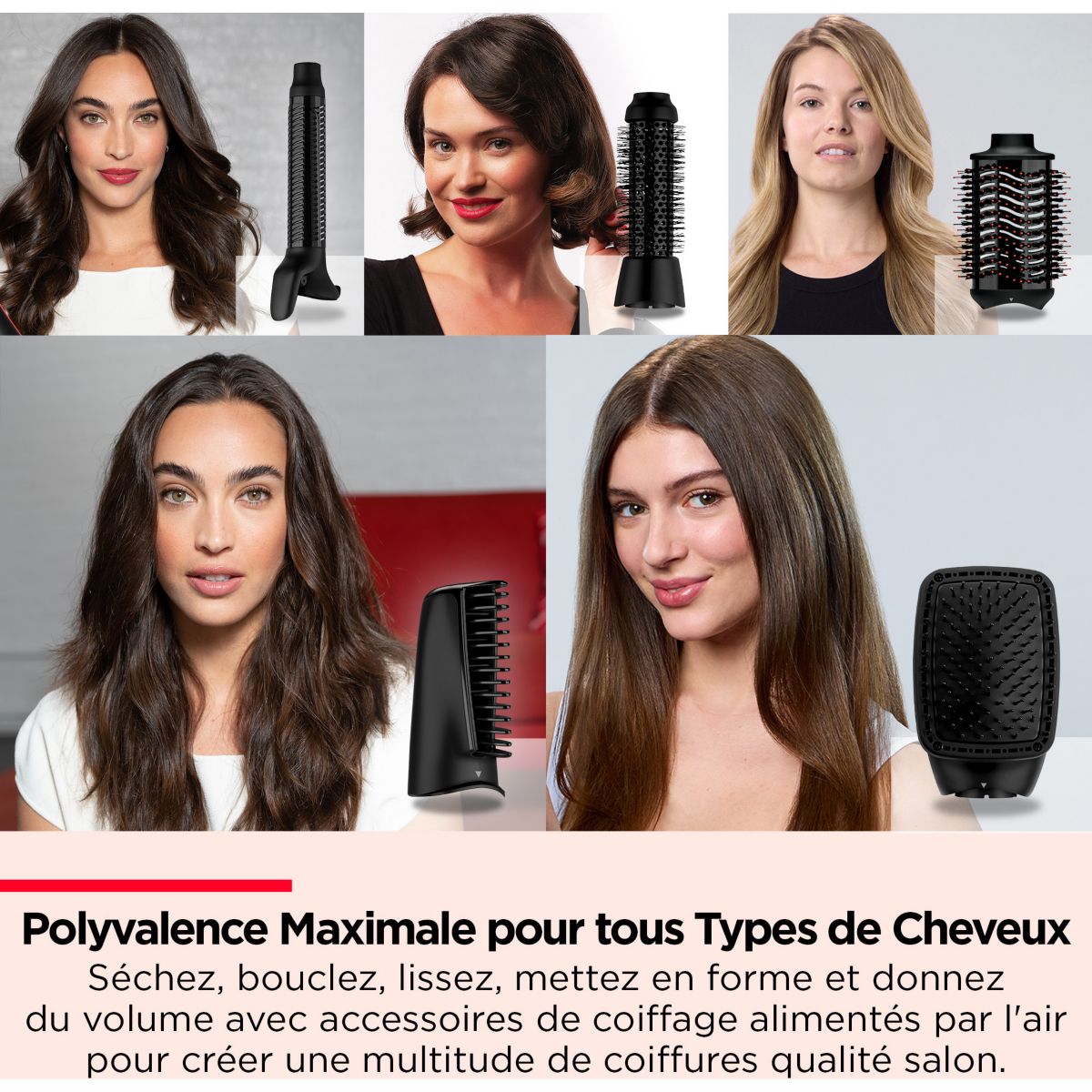 Fer multistyle One Step 5en1 RVDR5371E couleur unique, REVLON