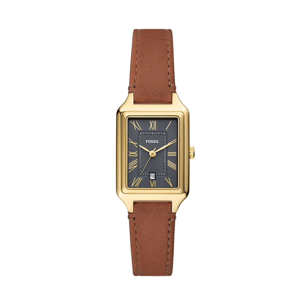Montre Analogique RAQUEL doré gris marron, FOSSIL