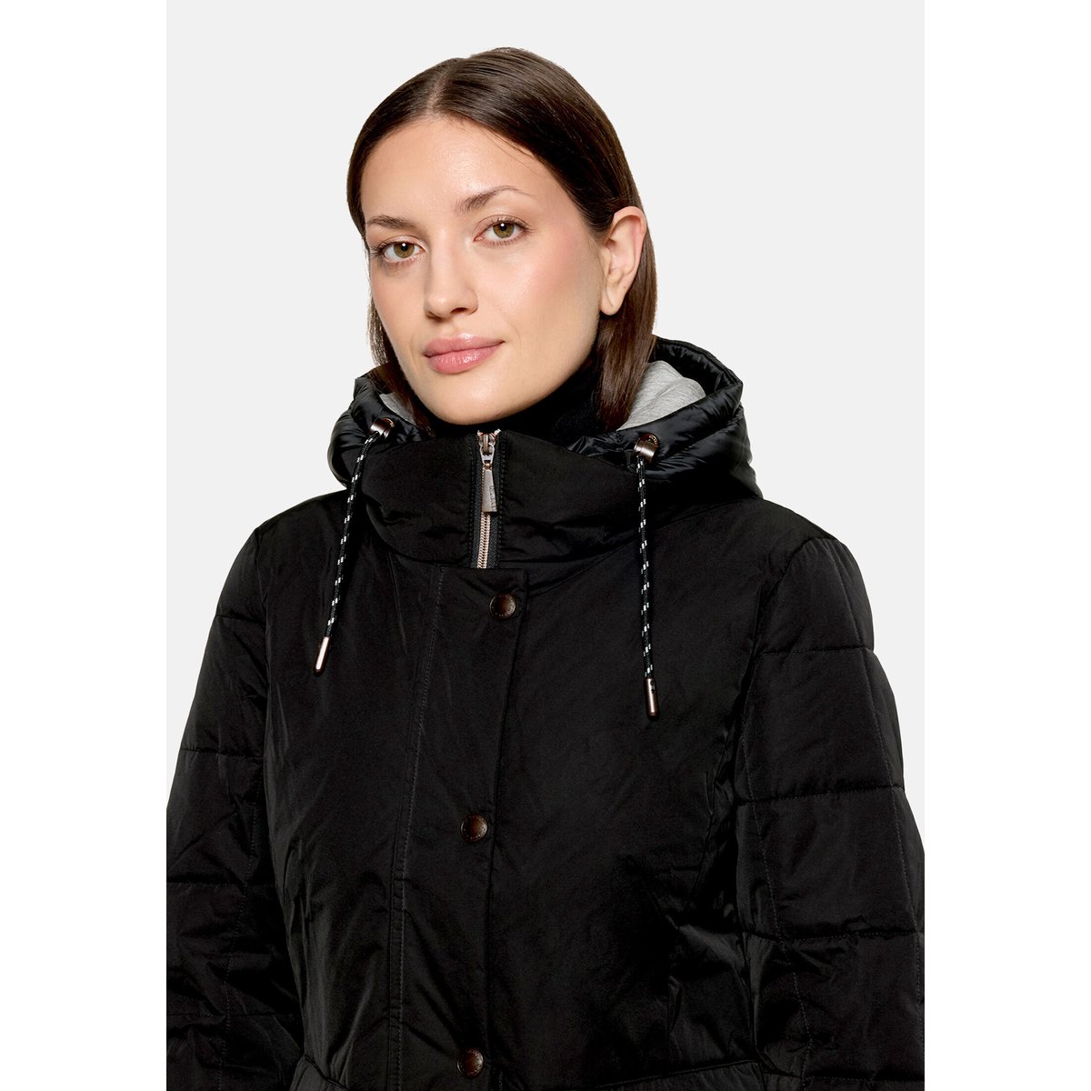 Manteau d'hiver avec partie veste sans manches amovible noir, GIL BRET