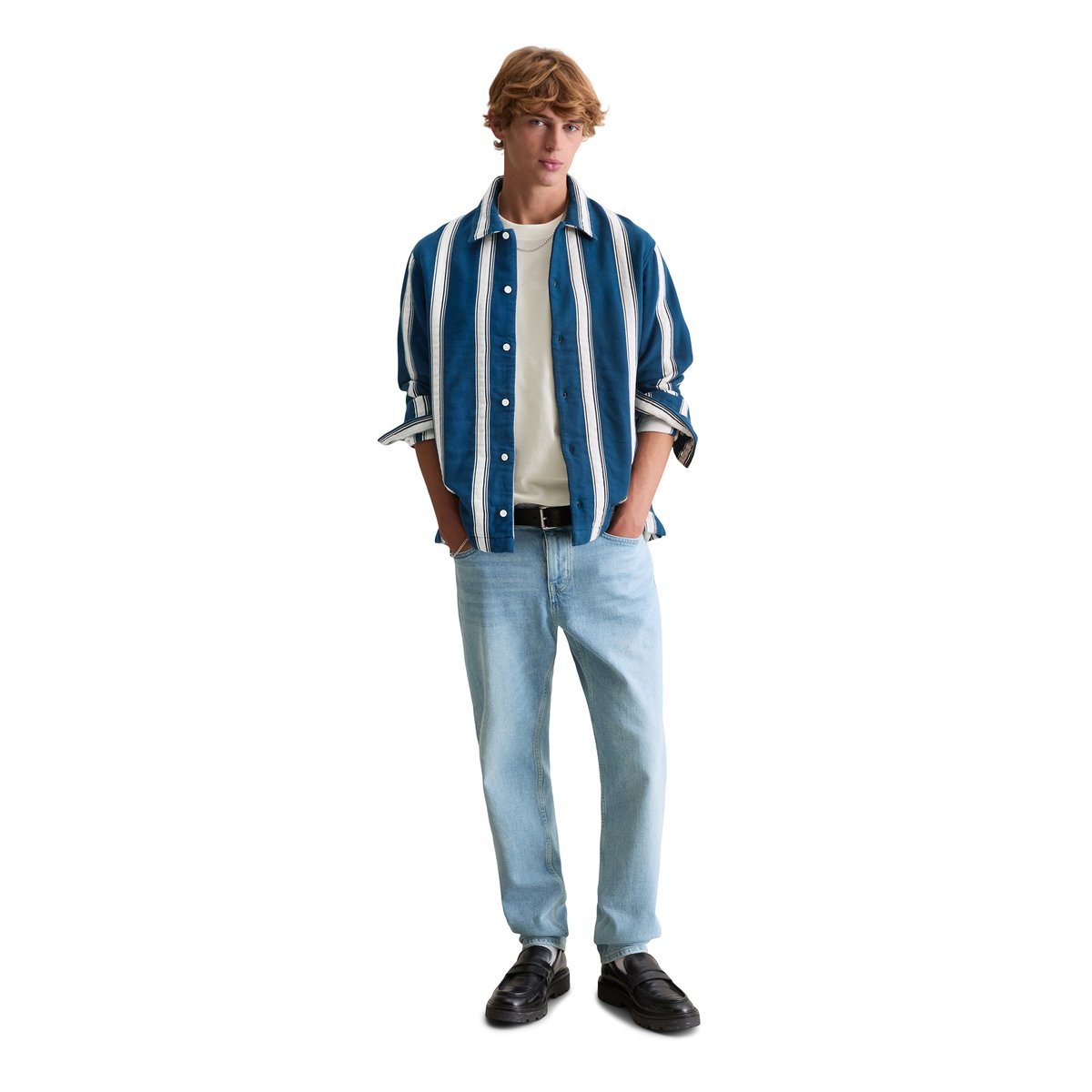 Survêtement avec des bandes verticales bleu moyen, MARC O’POLO DENIM