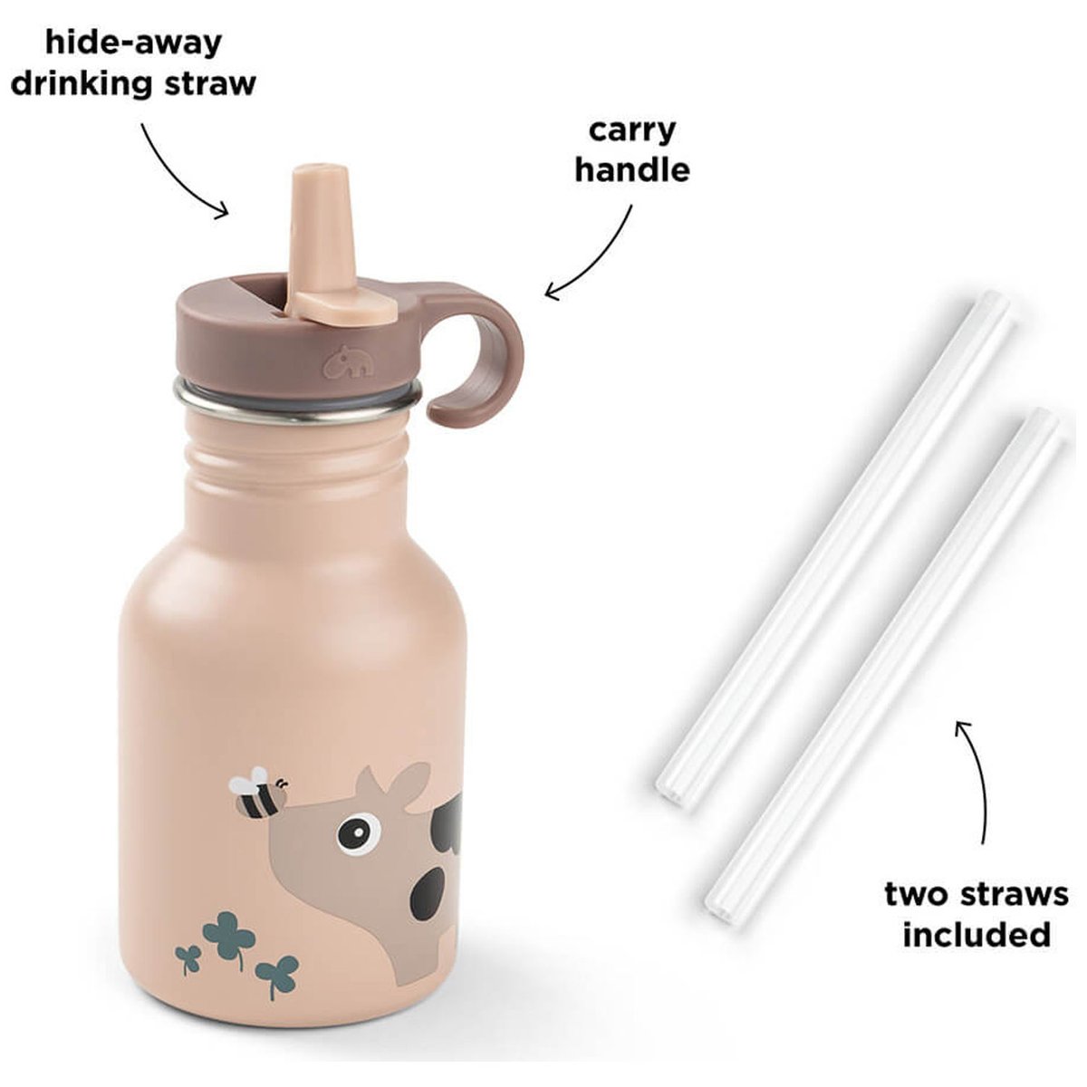 Gourde inox rose, DONE BY DEER